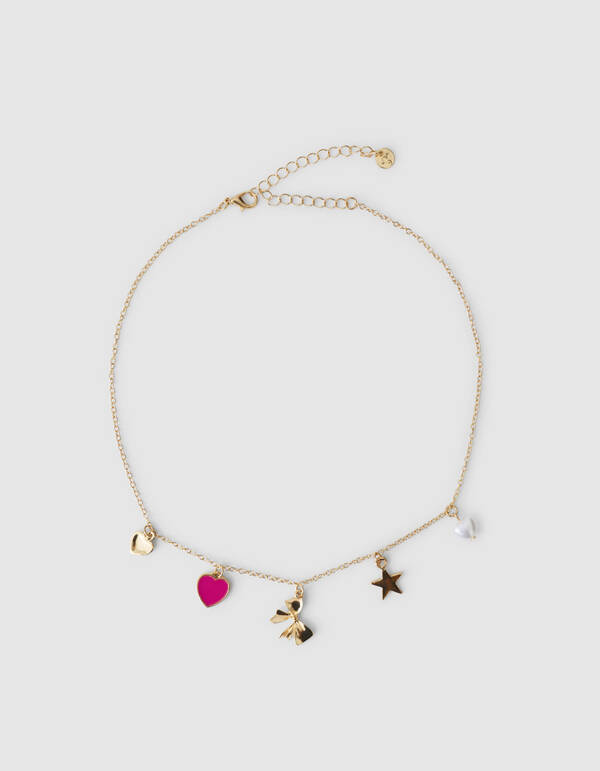 Love Charm Ketting Goud SHOEBY ACCESSOIRES