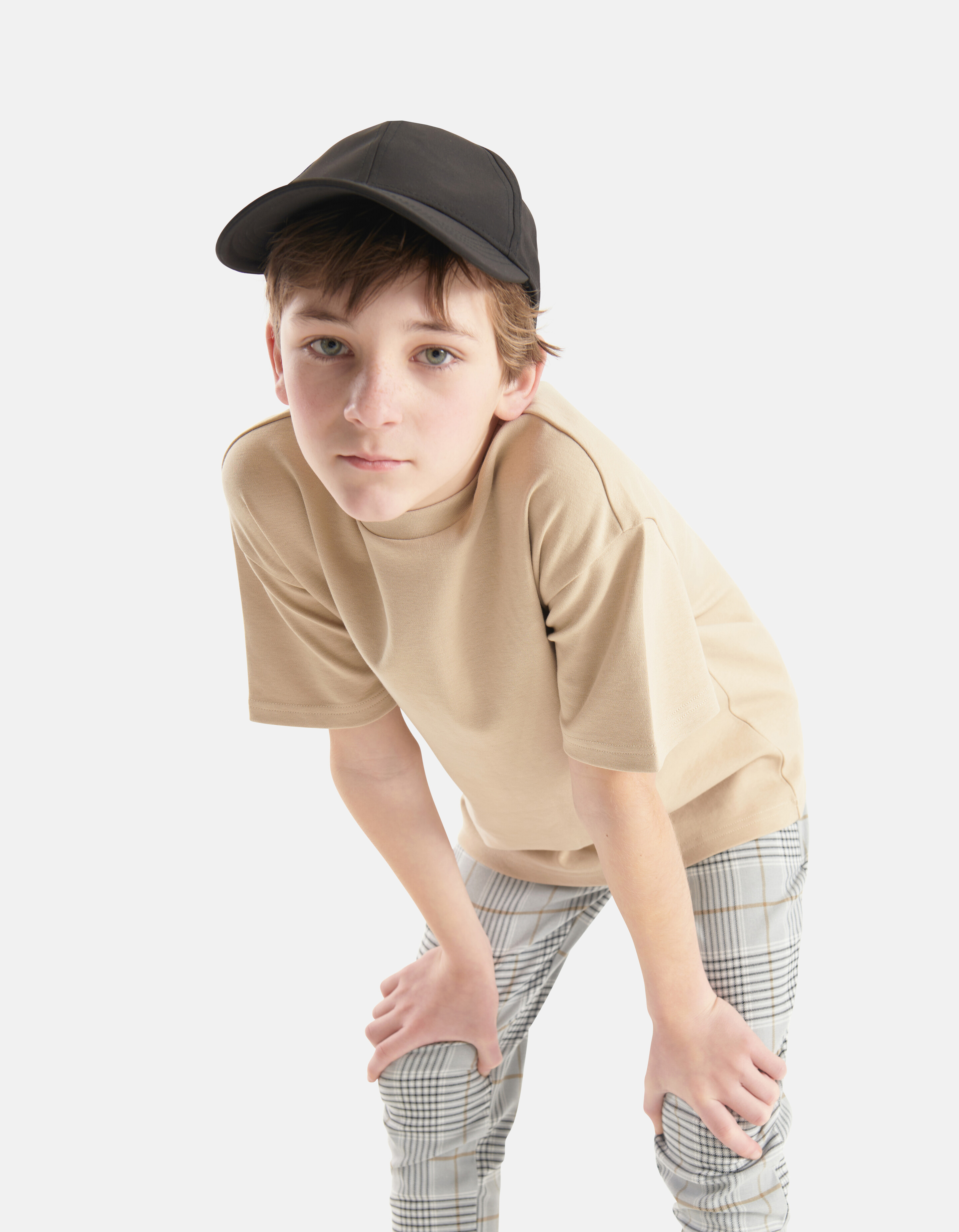 Heavy Basis T-shirt Beige SHOEBY BOYS