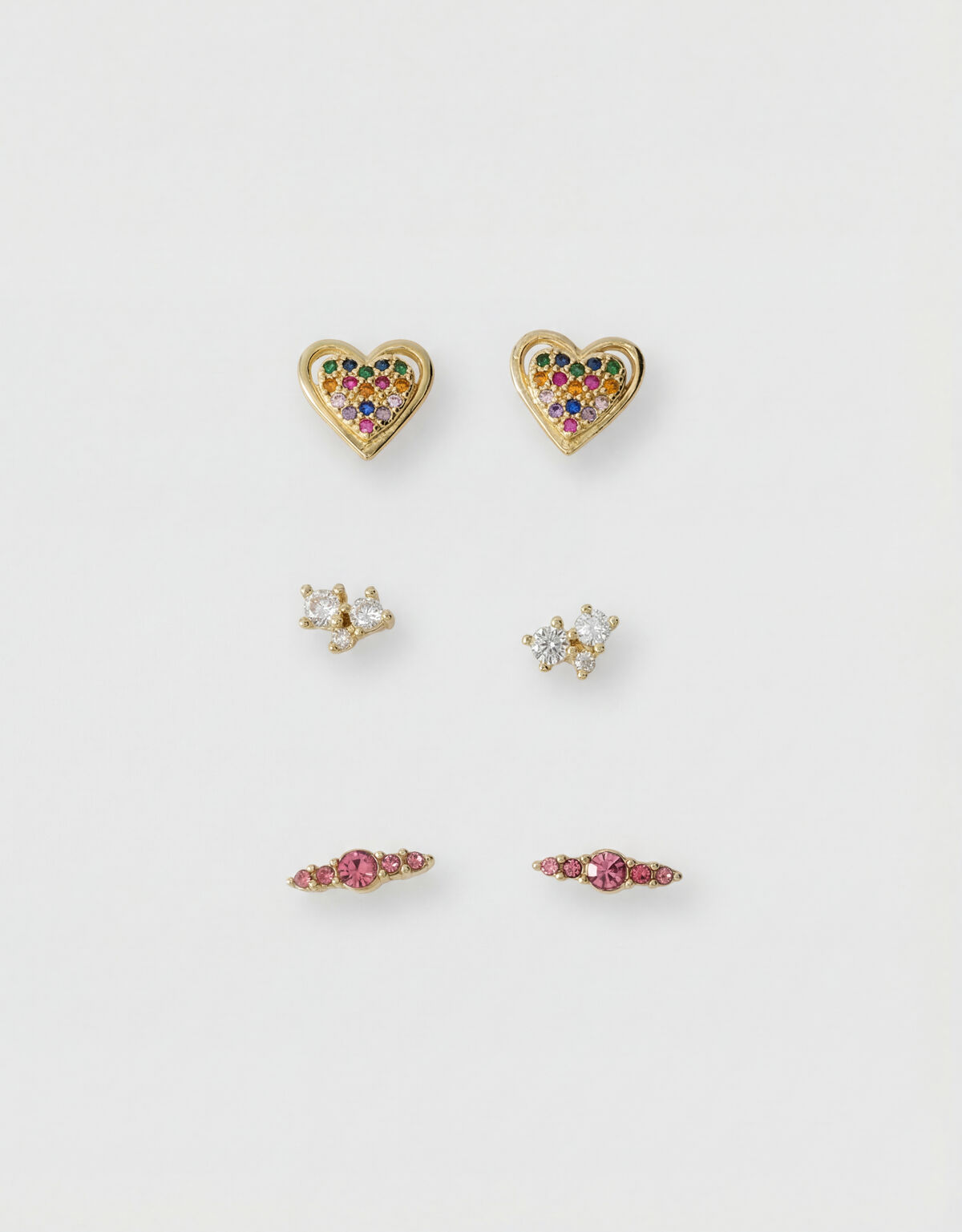 Strass Oorbellen Set Goud SHOEBY ACCESSOIRES