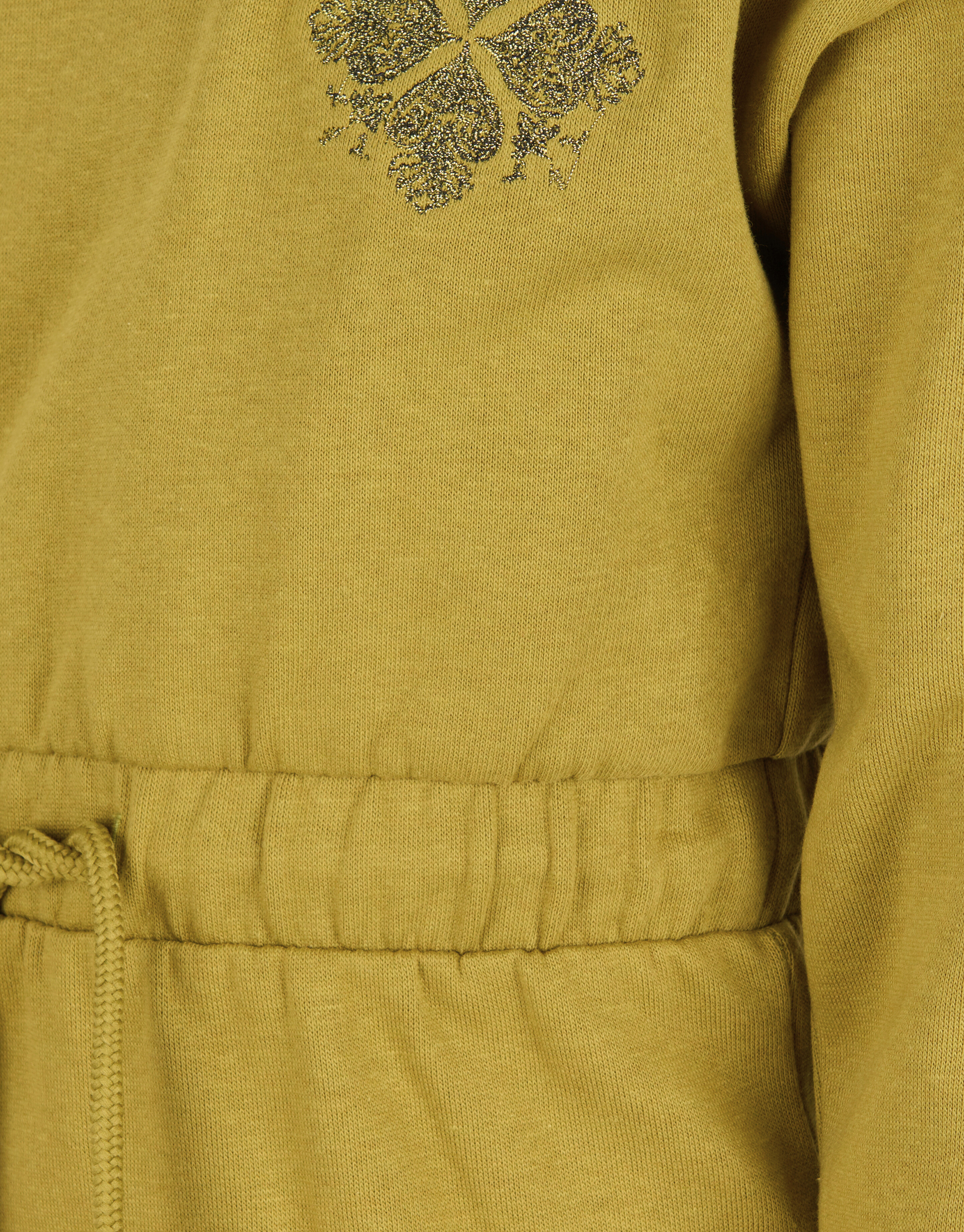 Embroidery Sweater Jurk Groen SHOEBY GIRLS
