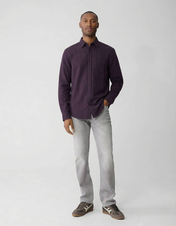 Keper Overhemd Donkerrood SHOEBY MEN