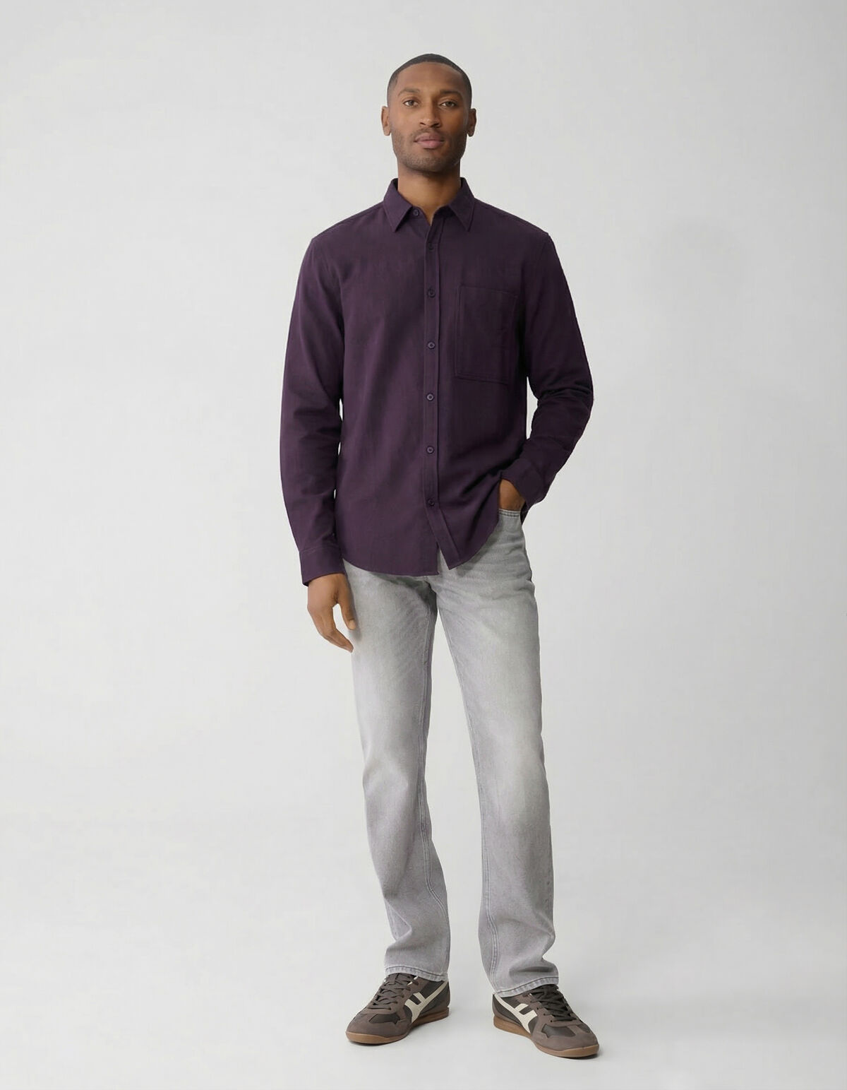 Keper Overhemd Donkerrood SHOEBY MEN