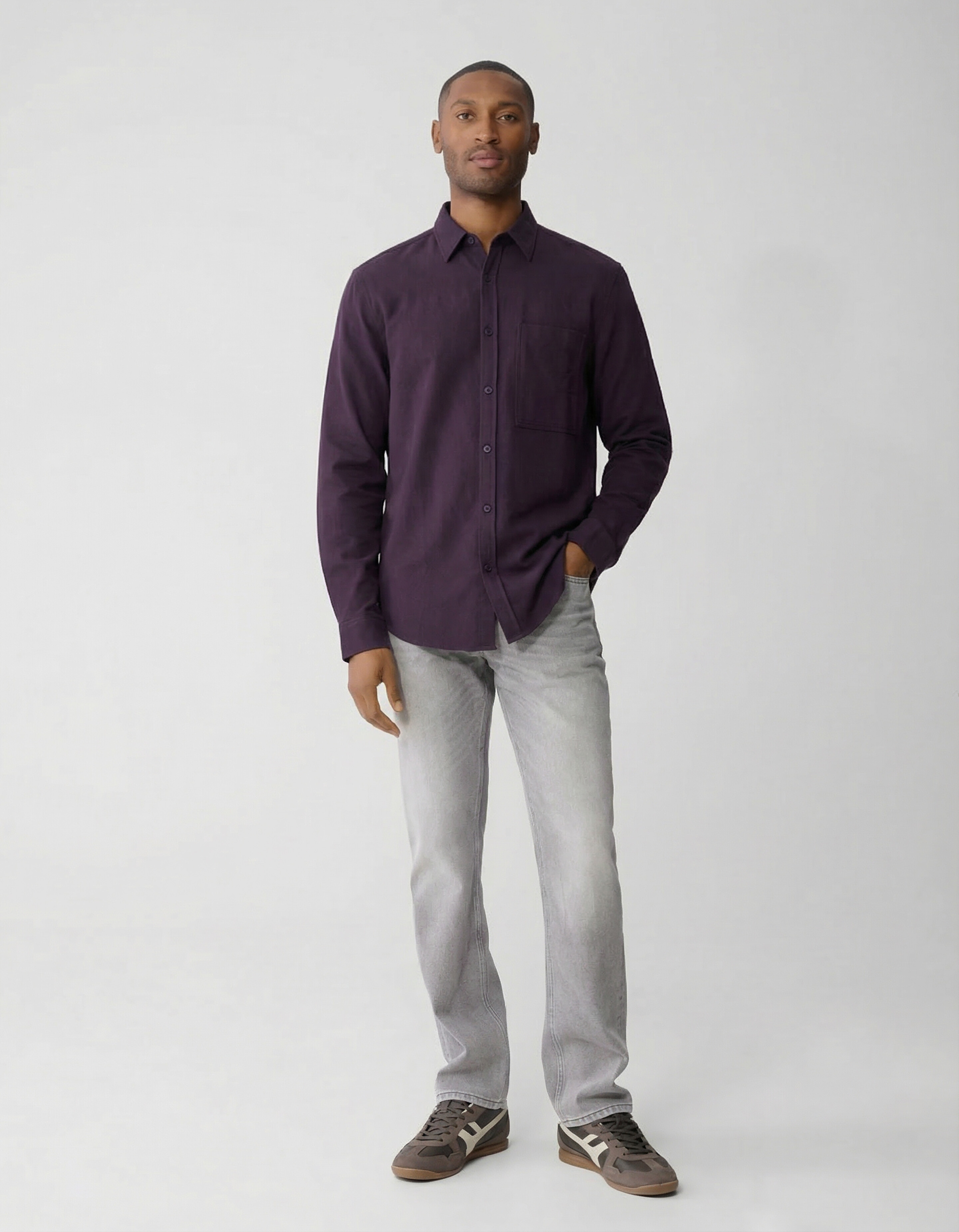 Keper Overhemd Donkerrood SHOEBY MEN