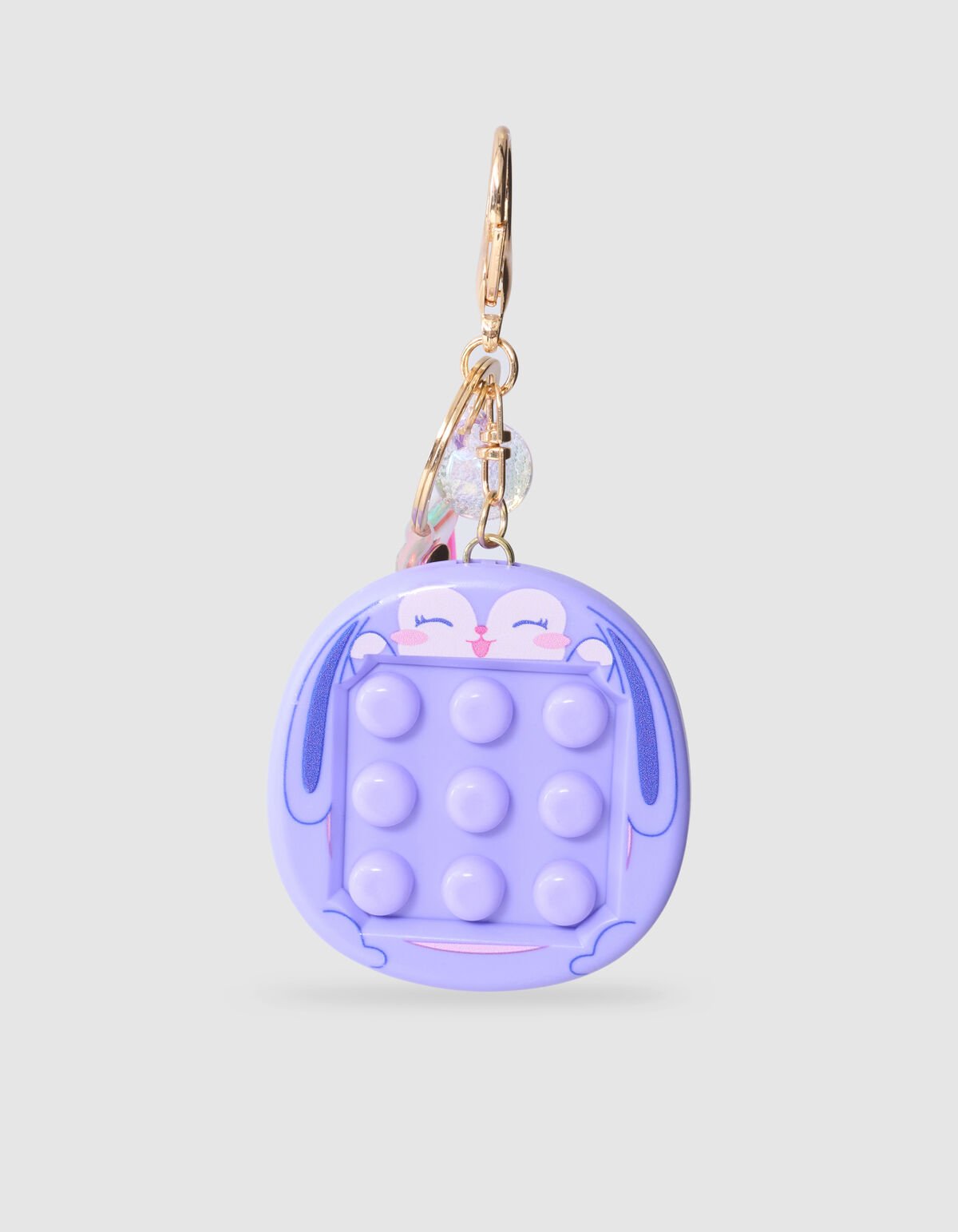 Press Konijn Sleutelhanger Paars SHOEBY ACCESSOIRES
