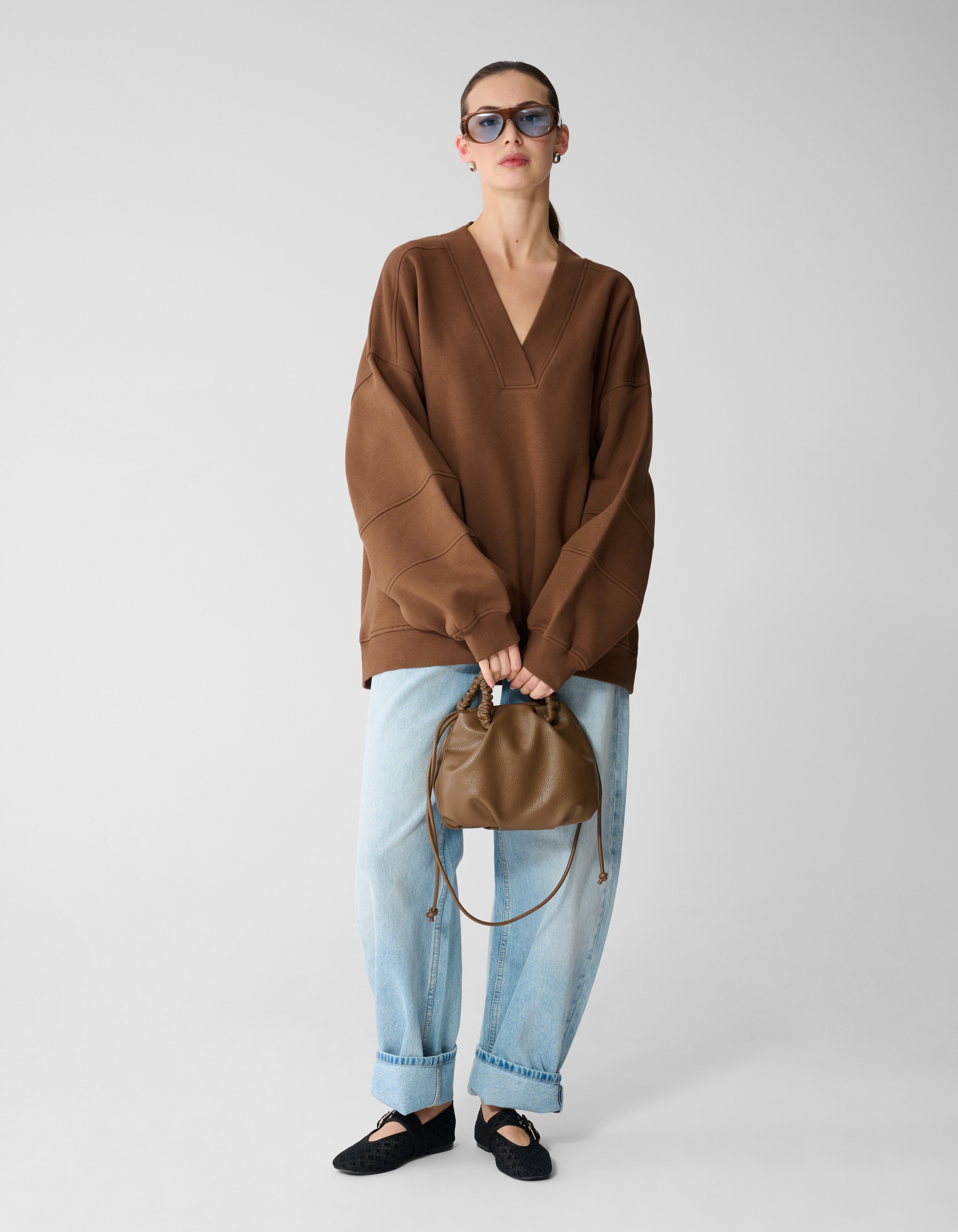 Small Crinkle Tas Lichtbruin SHOEBY ACCESSOIRES