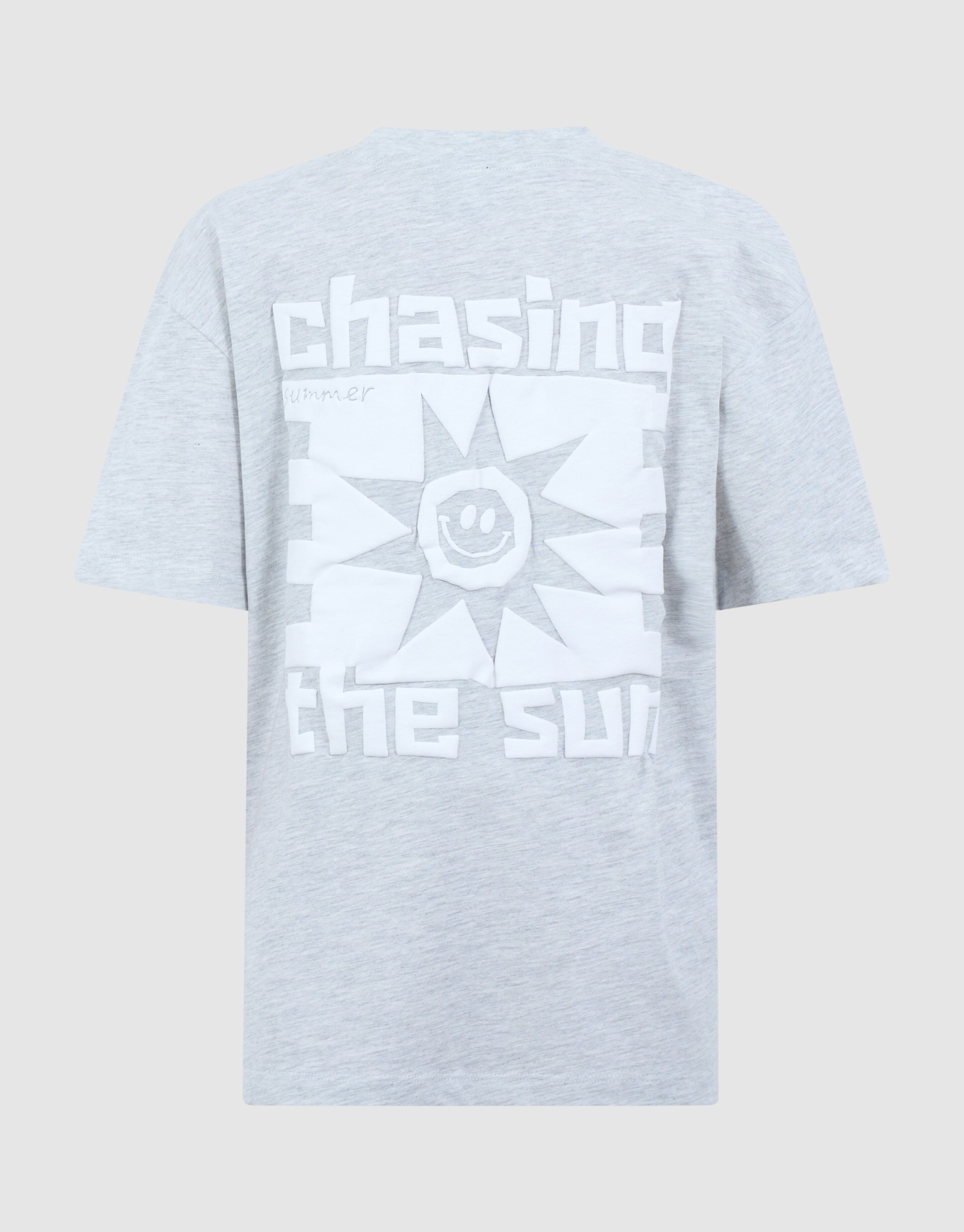 Chasing Artwork T-shirt Lichtgrijs SHOEBY BOYS