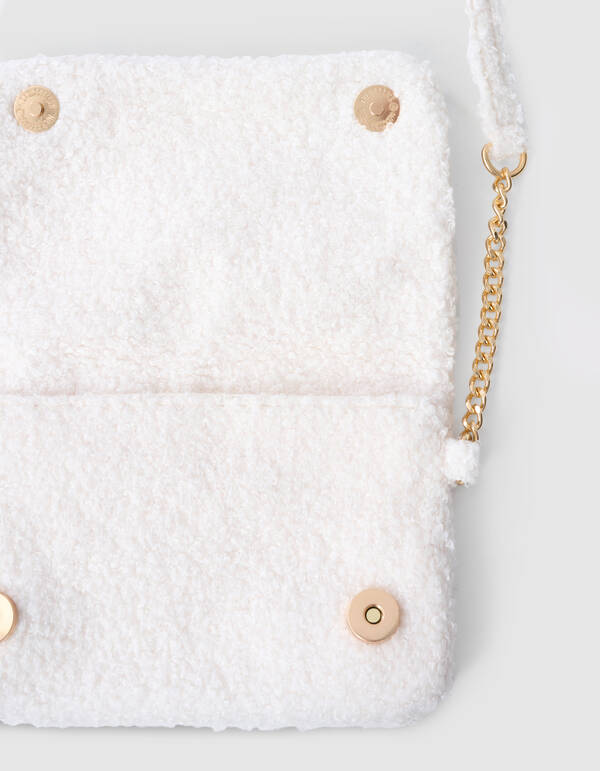 Teddy Heart Tas Gebroken Wit SHOEBY ACCESSOIRES