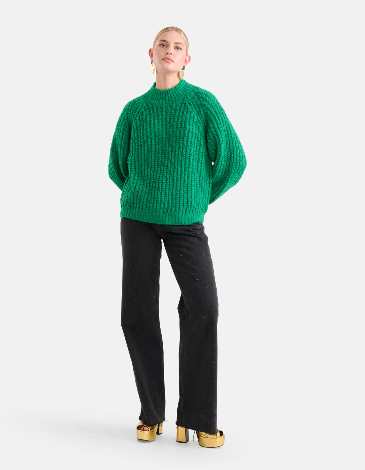 Chunky Trui Groen SHOEBY WOMEN