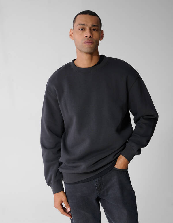 Crewneck Trui Donkergrijs SHOEBY MEN
