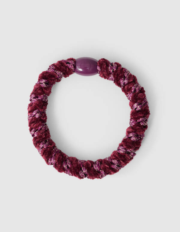 Lurex Haarelastiek Donkerrood SHOEBY ACCESSOIRES