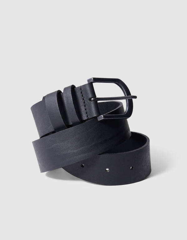 Leren Riem Zwart SHOEBY ACCESSOIRES