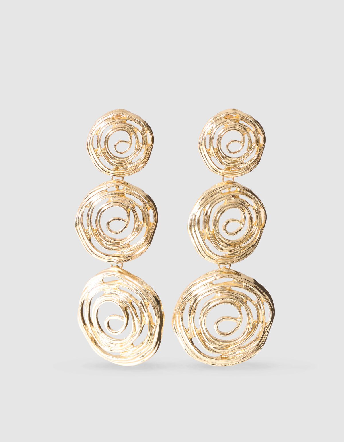 Round Swirl Oorbellen Goud SHOEBY ACCESSOIRES