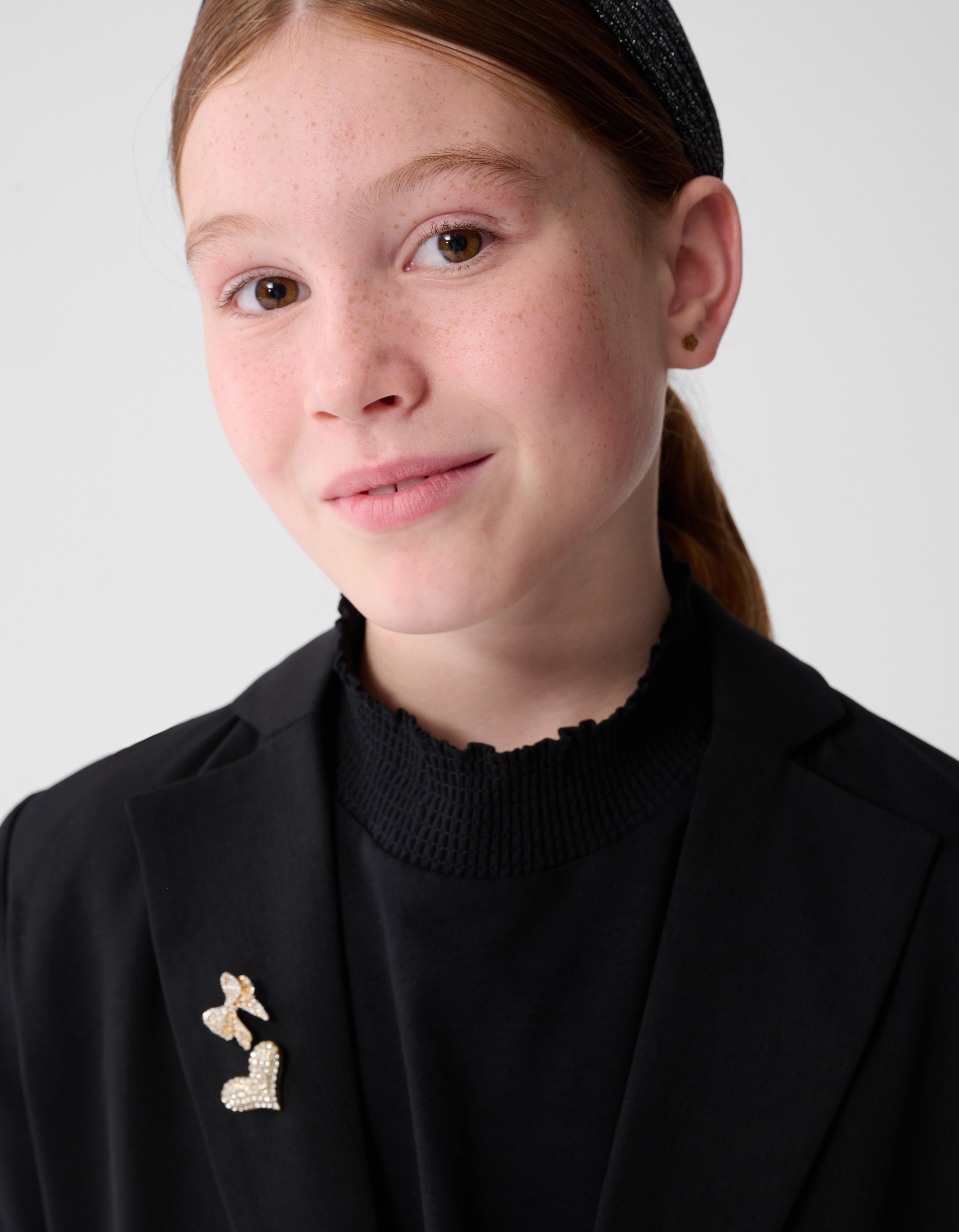 Open Back Blazer Zwart SHOEBY GIRLS