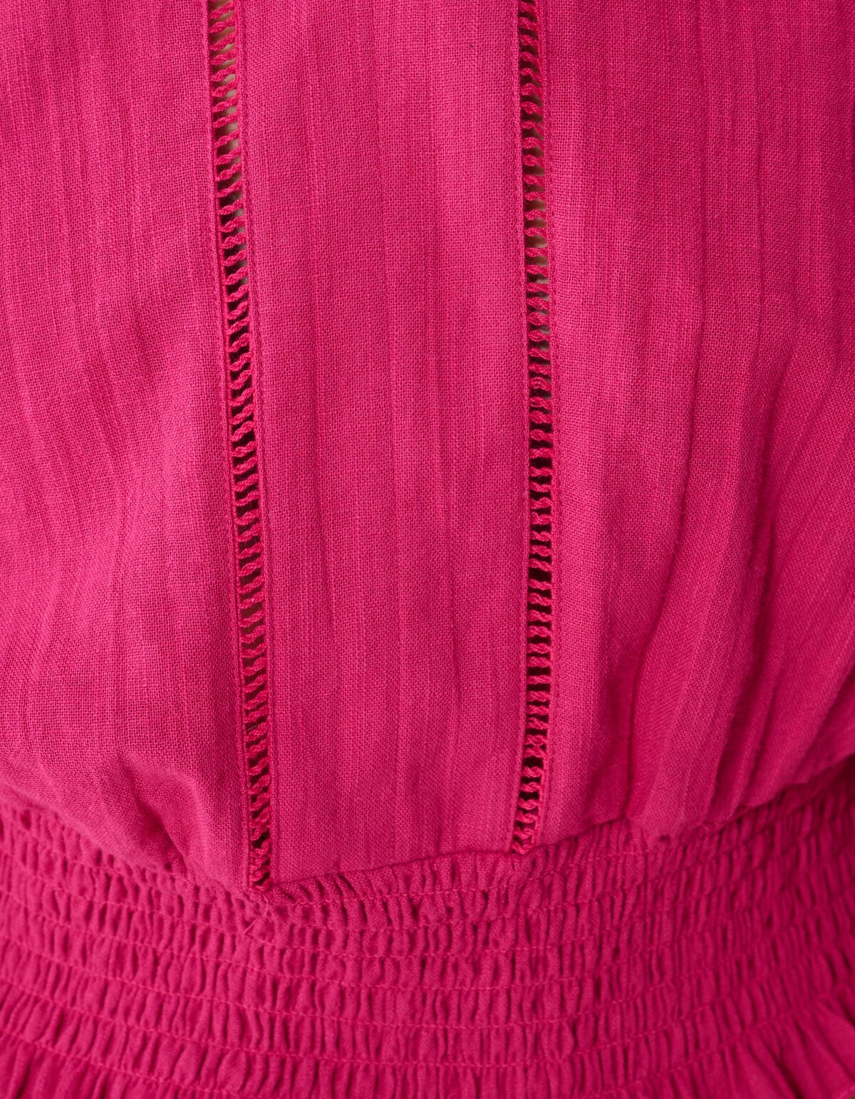 Tape Cropped Top Roze SHOEBY WOMEN