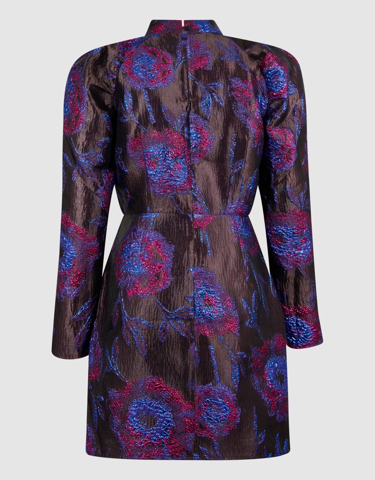 Jacquard Mini Jurk Paars/Zwart SHOEBY WOMEN