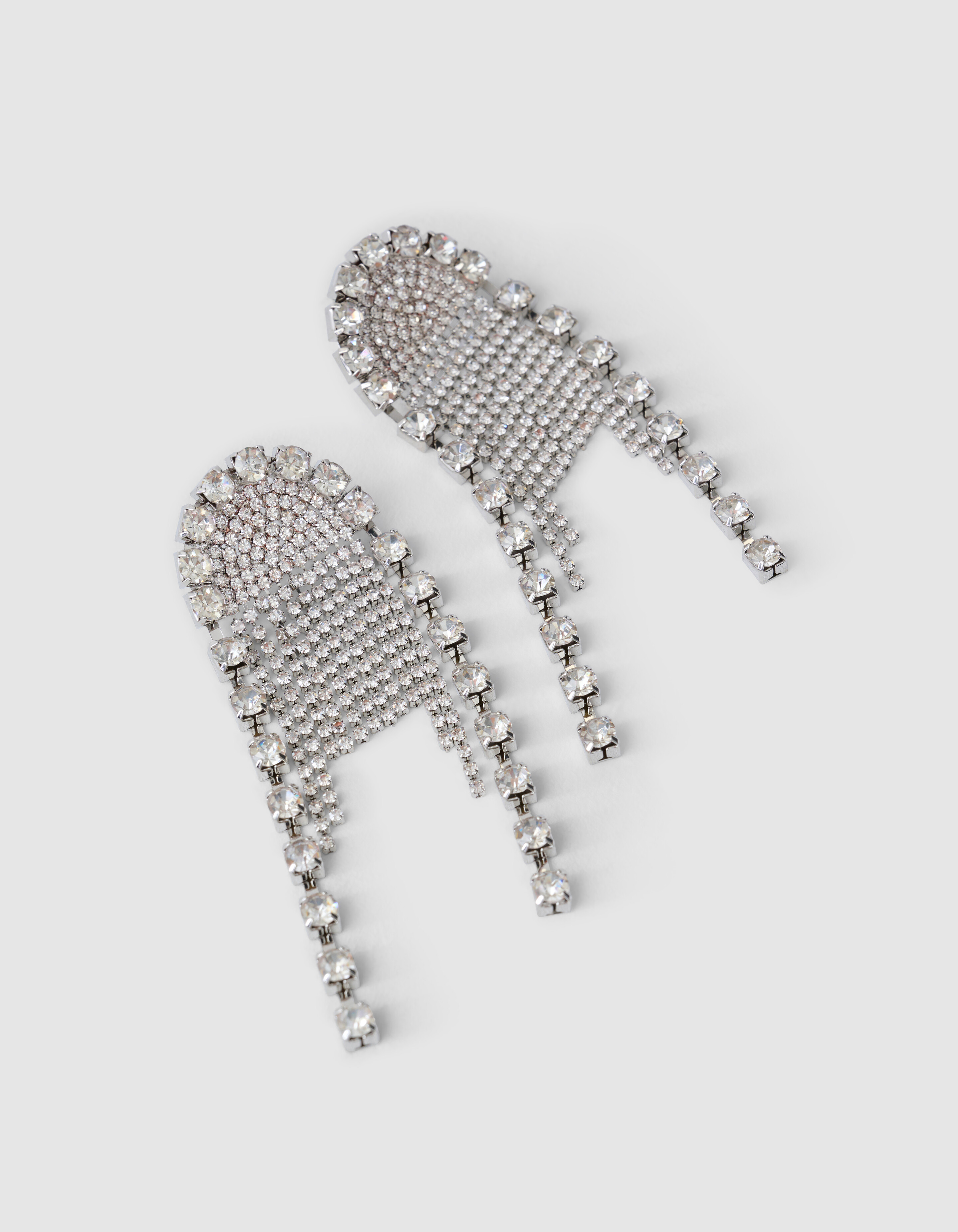 Multi Strass Oorbellen Zilver SHOEBY ACCESSOIRES