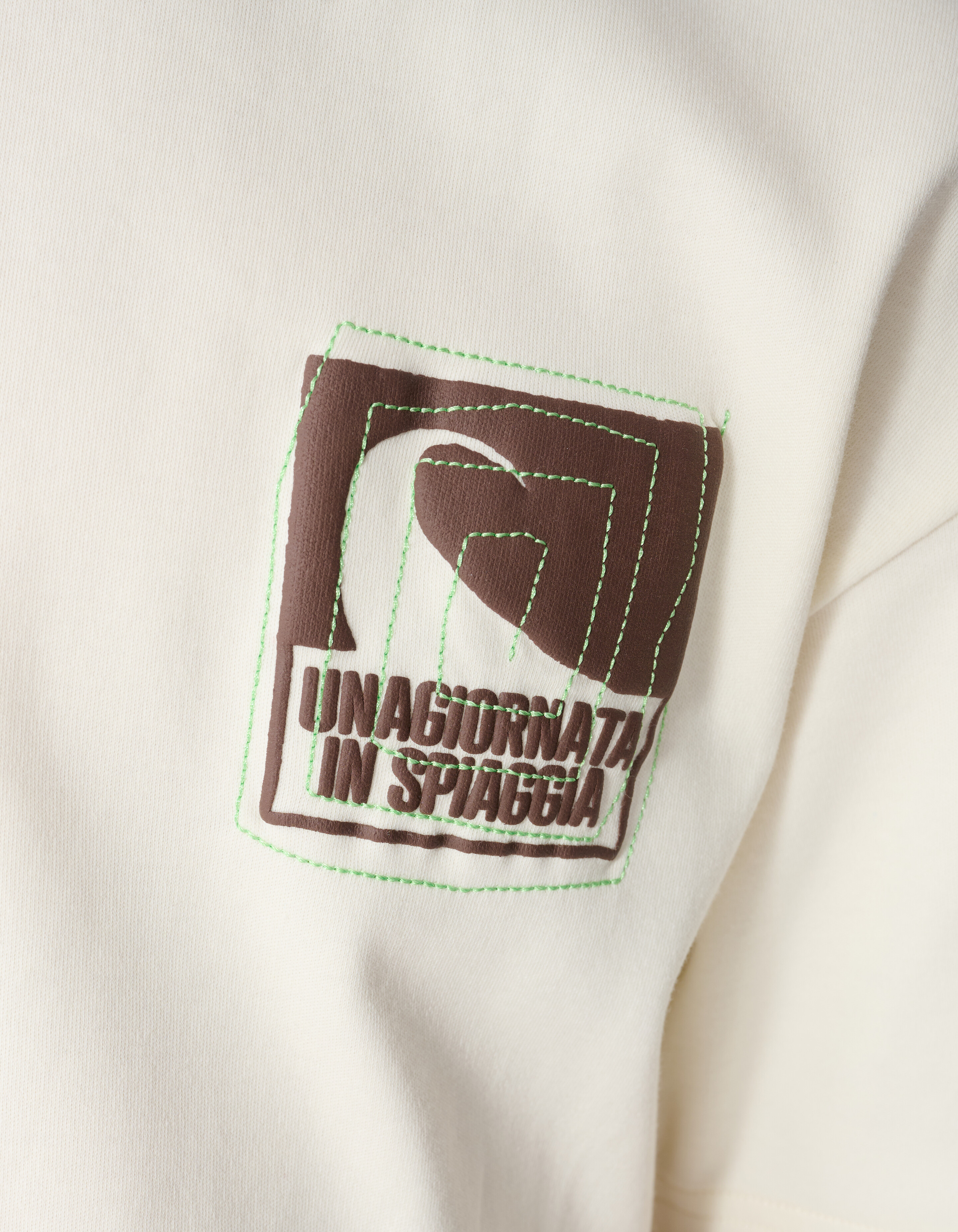 Spiaggia Artwork T-shirt Gebroken Wit SHOEBY BOYS