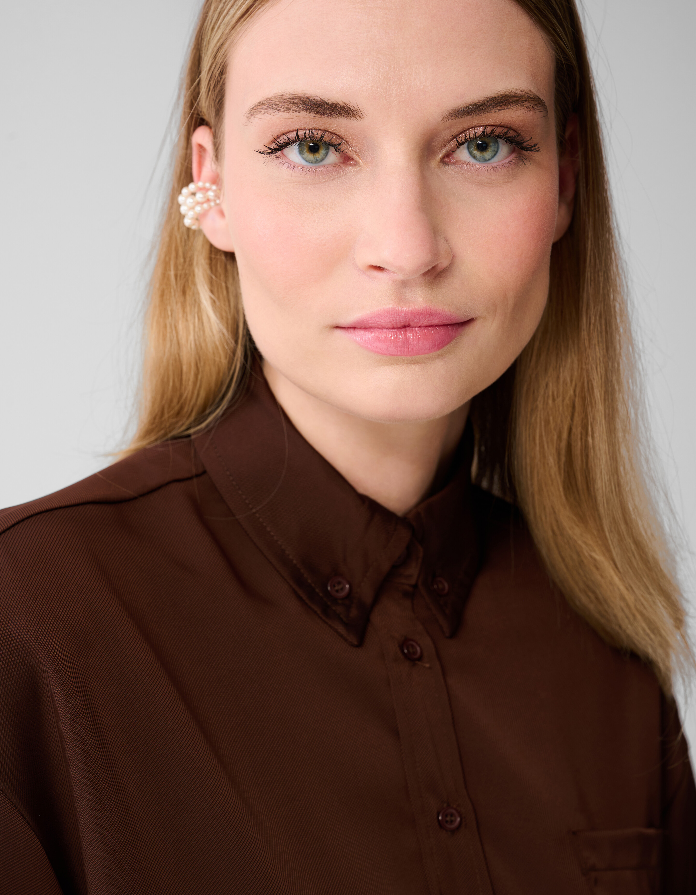 Oversized Blouse Donkerbruin SHOEBY WOMEN