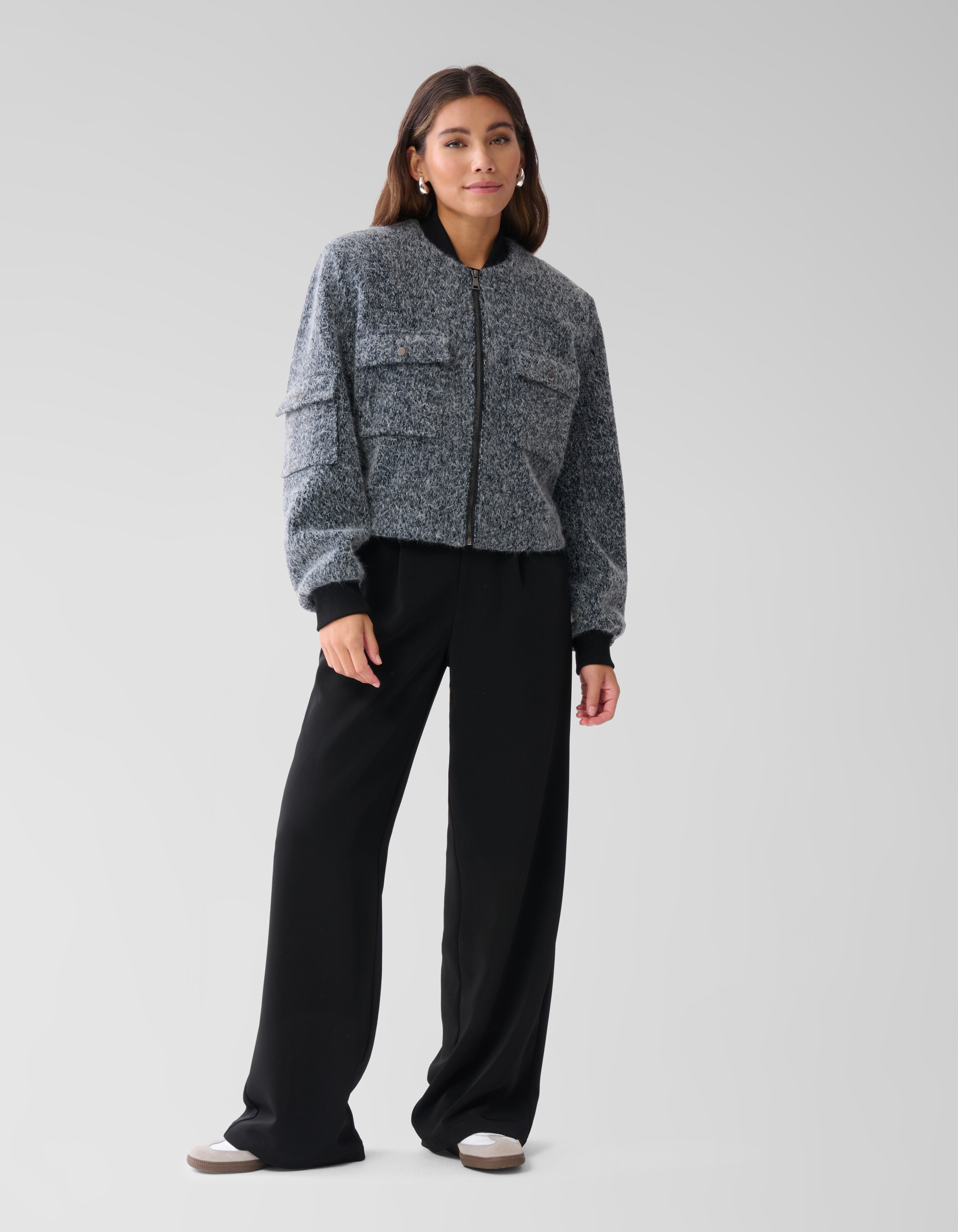 Tweed Jack Grijs SHOEBY WOMEN