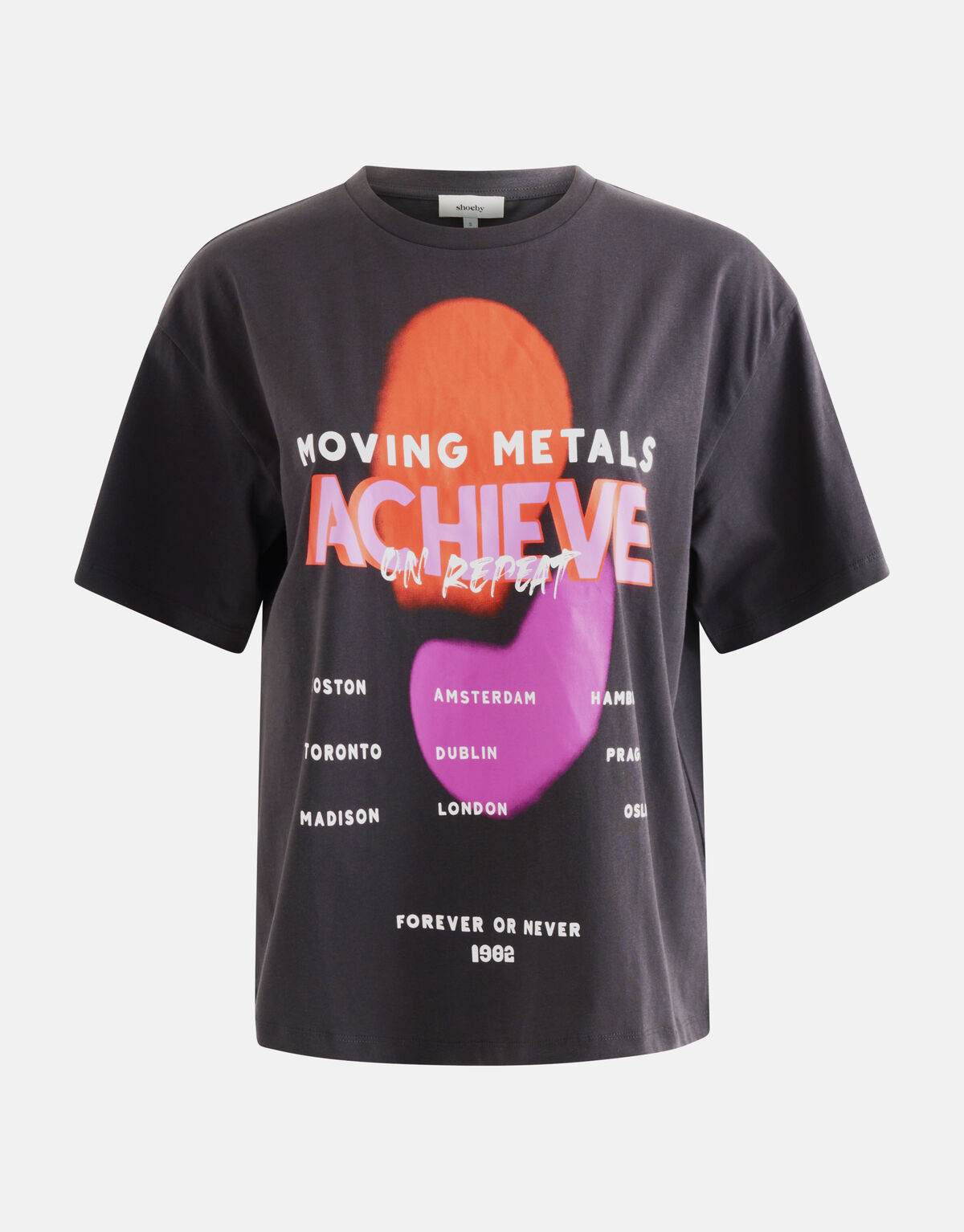 Artwork T-shirt Donkergrijs SHOEBY GIRLS