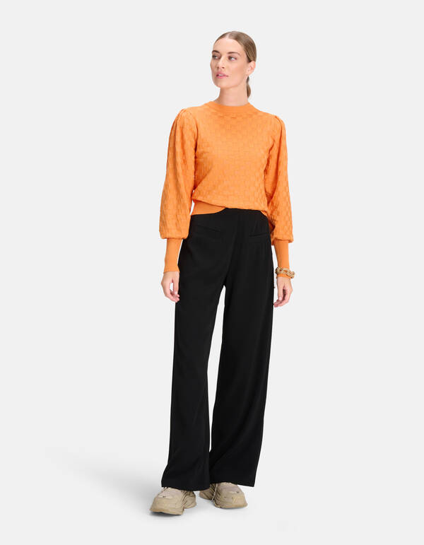 Wide Leg Pantalon Zwart SHOEBY WOMEN