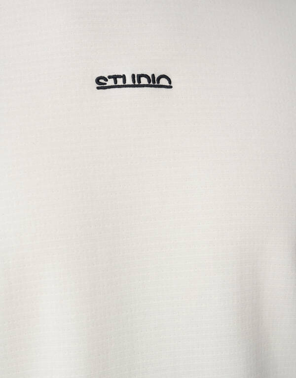 Studio Longsleeve T-shirt Gebroken Wit SHOEBY MEN