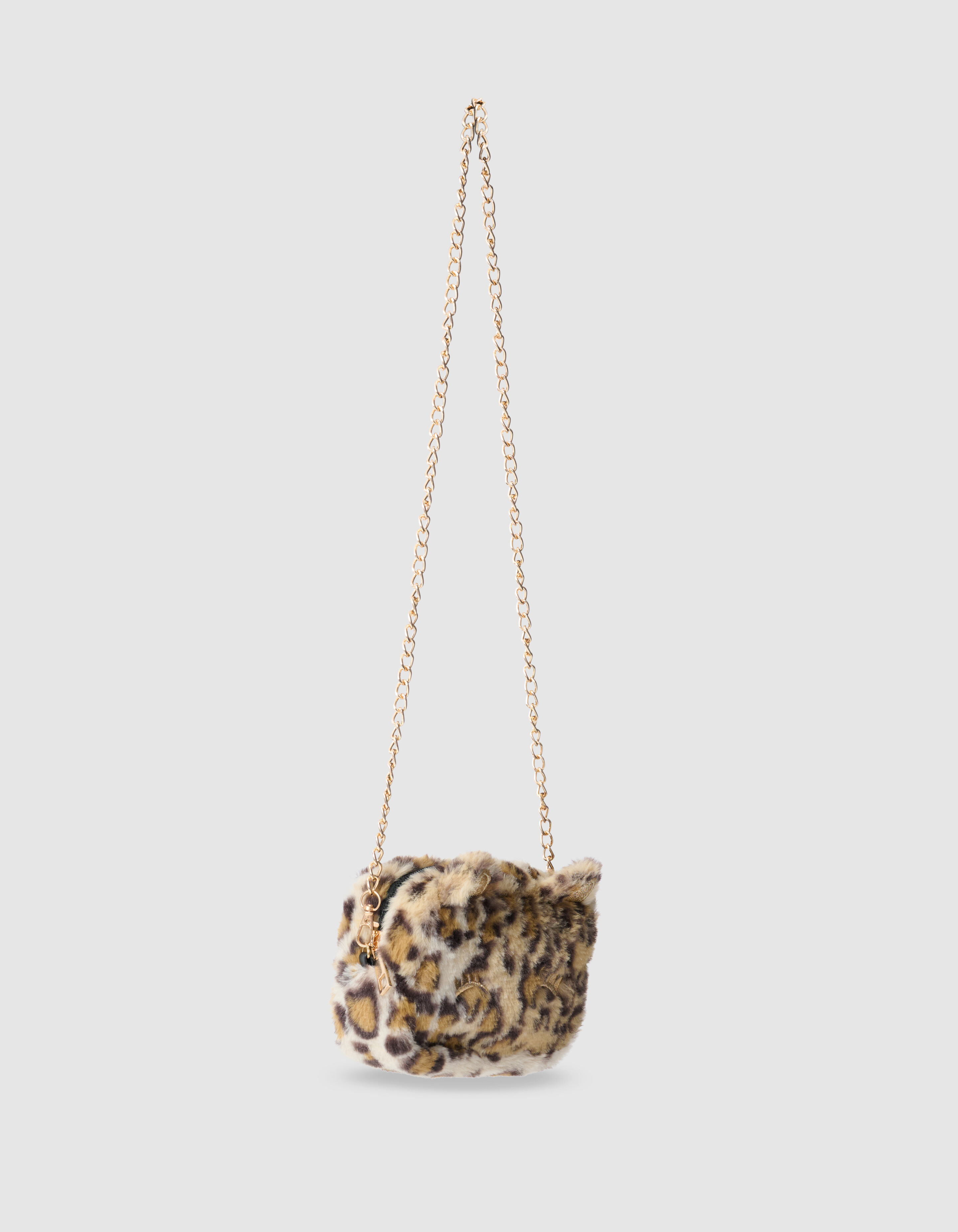 Leopard Glitter Tas Lichtbruin SHOEBY ACCESSOIRES