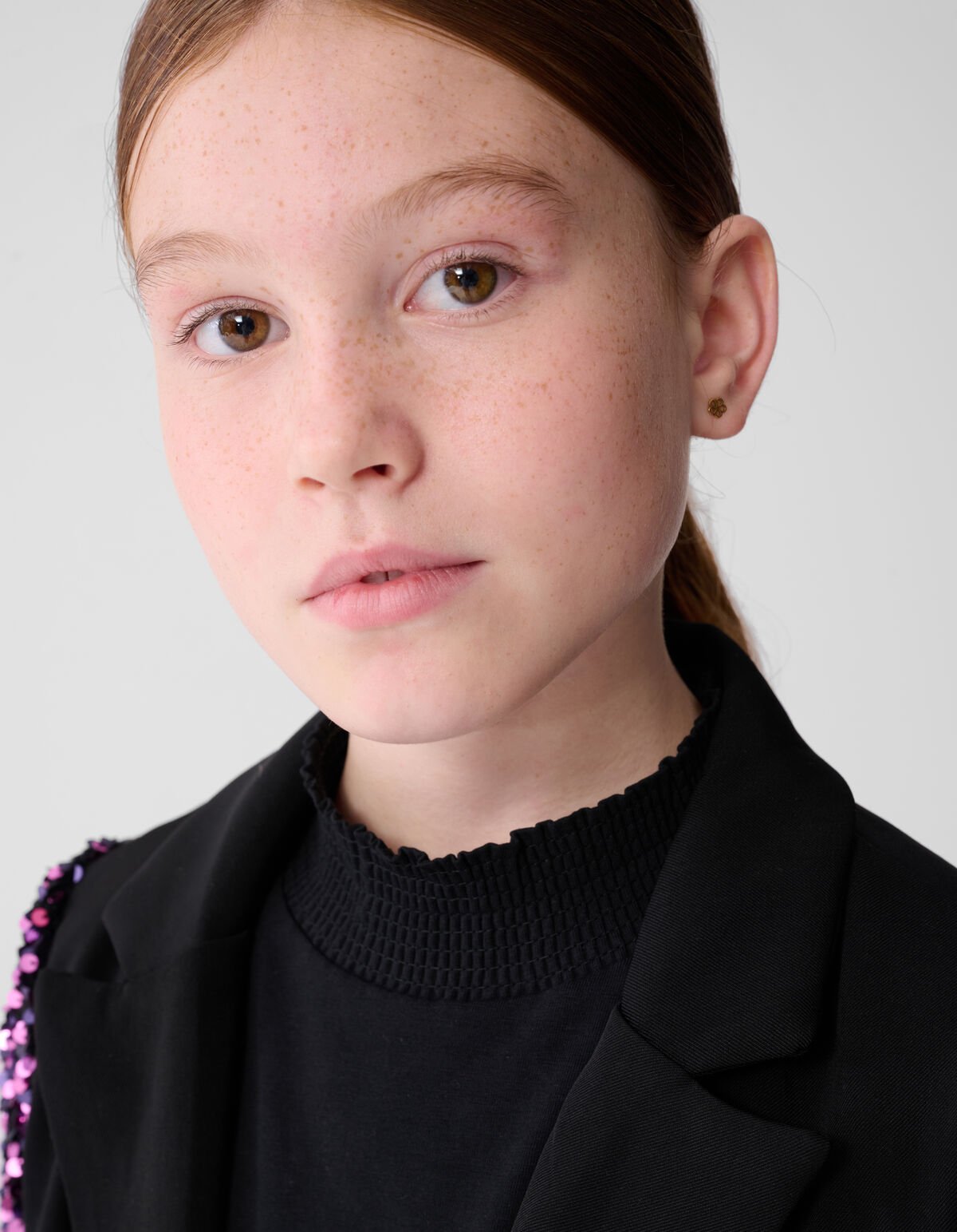 Sequin Mix Blazer Zwart/Roze SHOEBY GIRLS