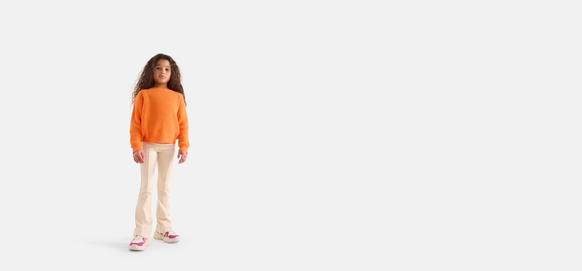Uitlopende Legging Gebroken Wit SHOEBY GIRLS