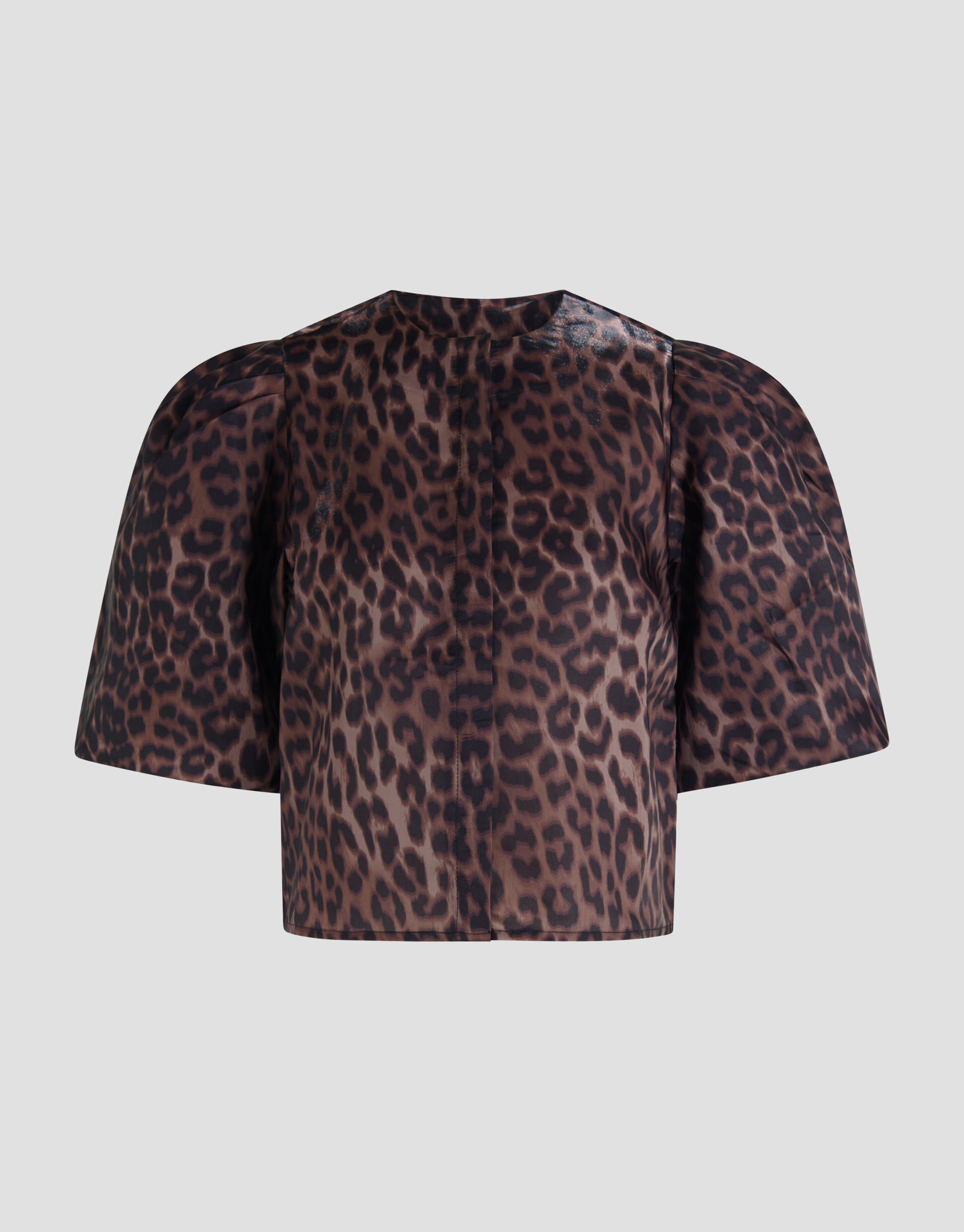 Puff Leopard Blouse Donkerbruin SHOEBY WOMEN