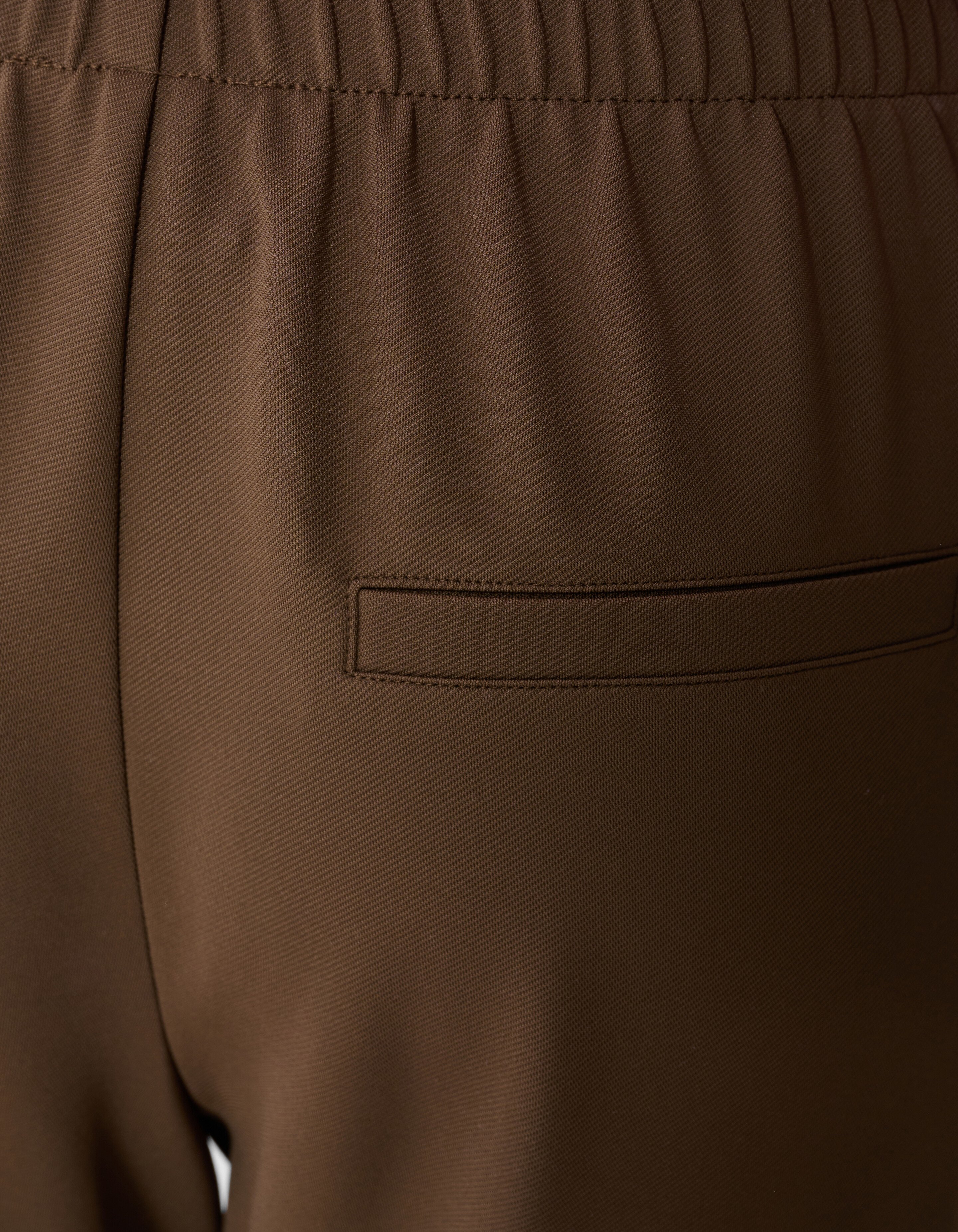 Basic Wide Leg Fit Broek Bruin SHOEBY WOMEN