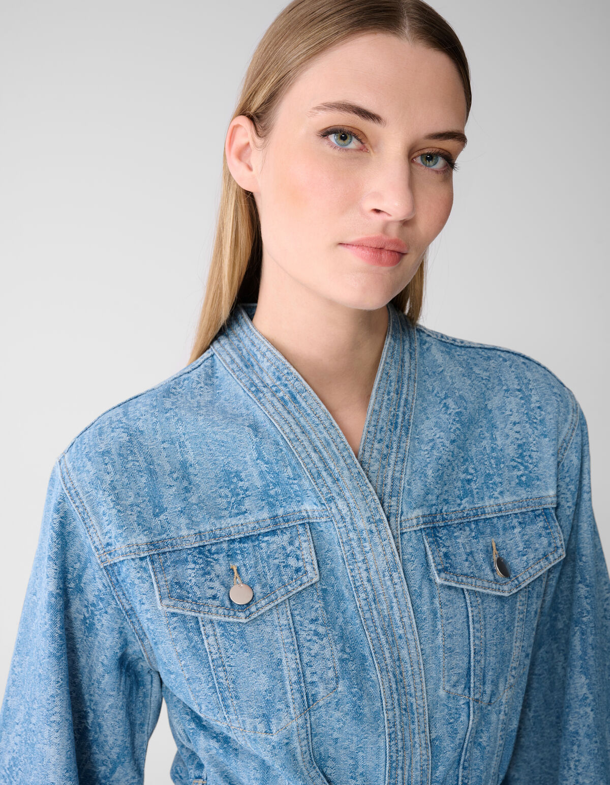 Jacquard Kimono Jack Blauw SHOEBY WOMEN