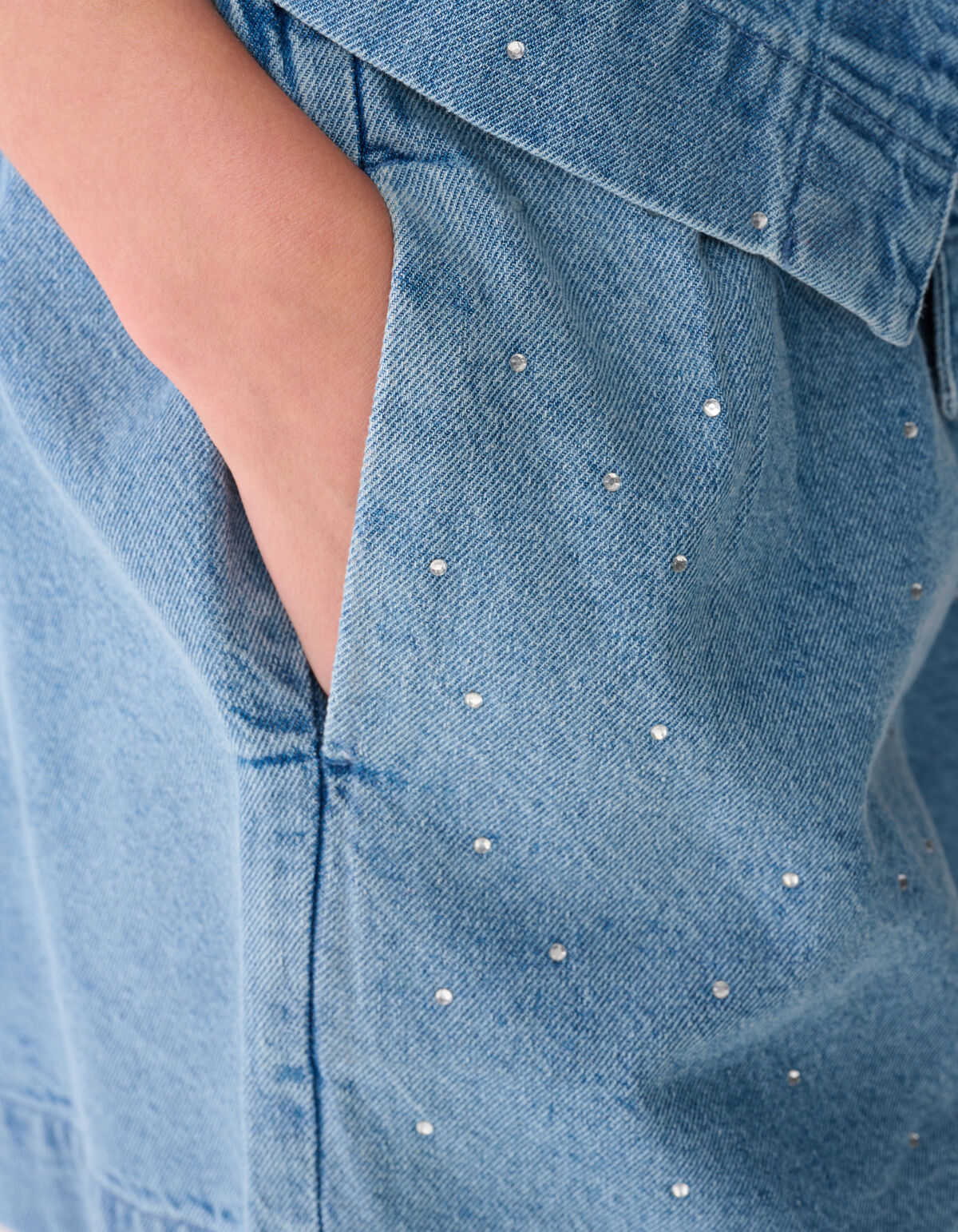 Strass Denim Short Blauw SHOEBY WOMEN