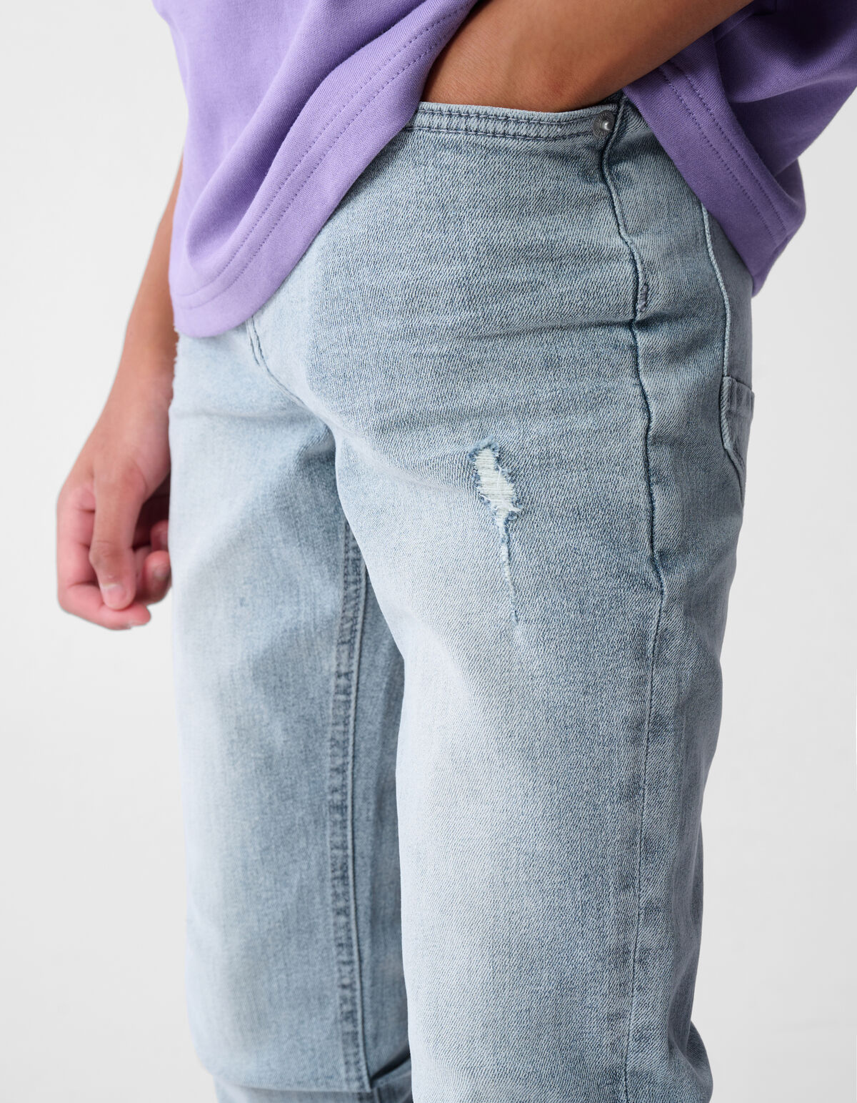 Tapered Fit Jeans Grijs SHOEBY BOYS