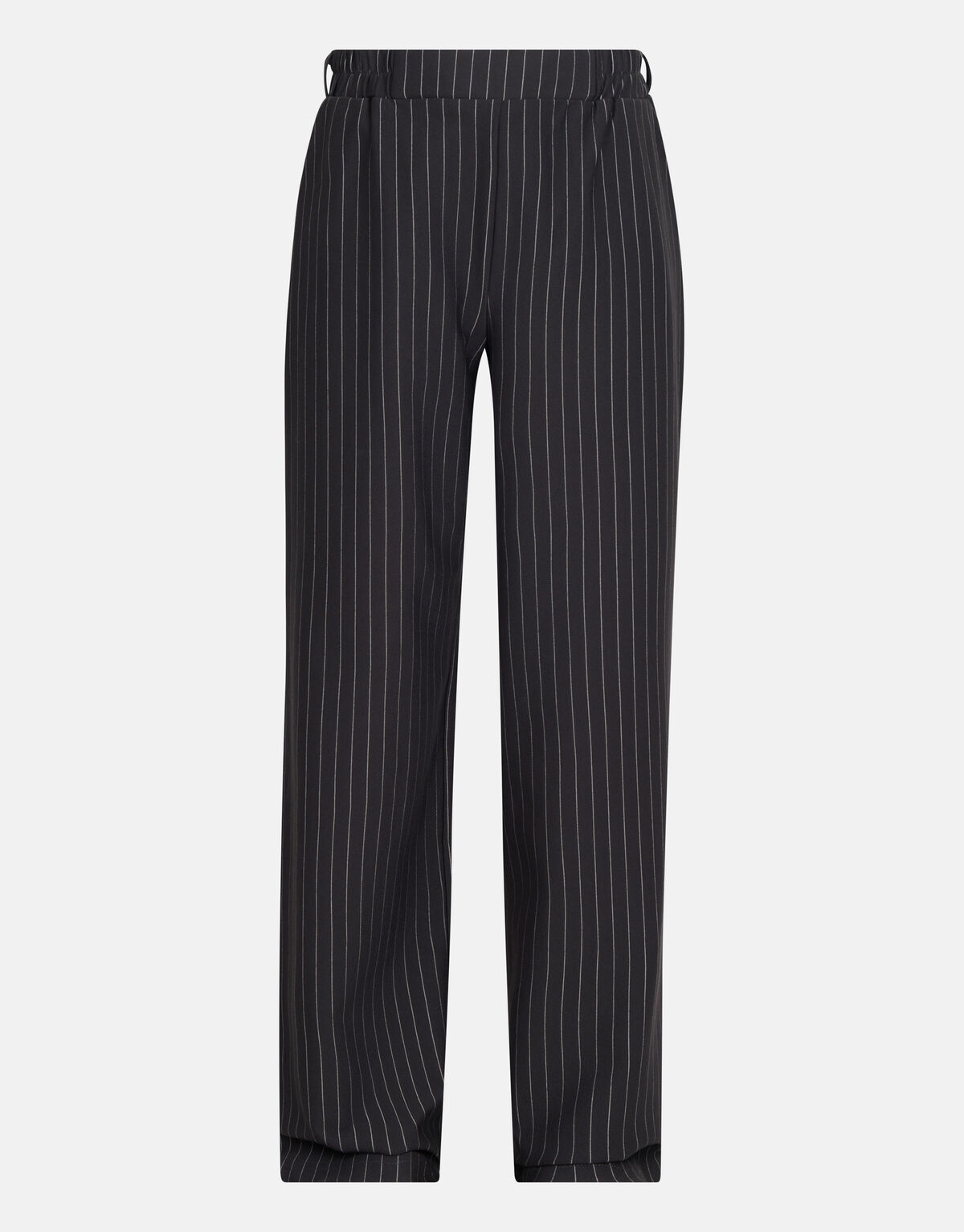 Pinstripe Wide Leg Broek Donkergrijs SHOEBY GIRLS