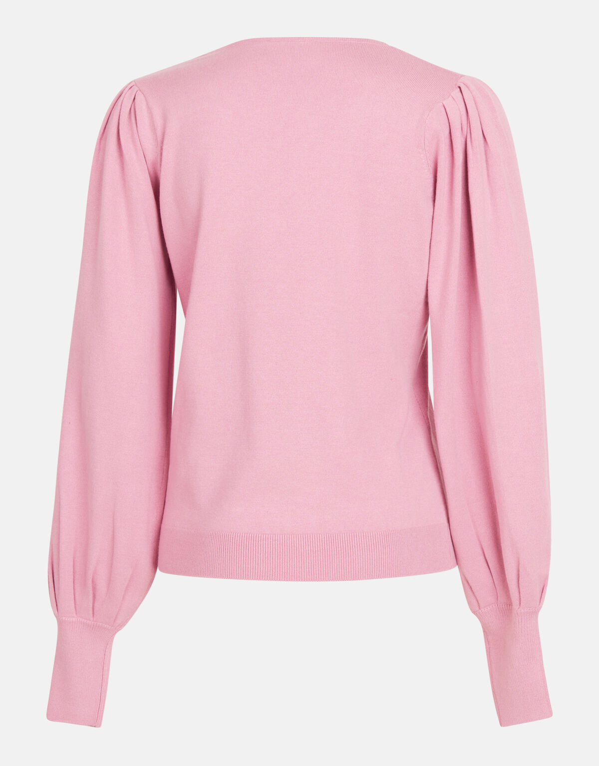 Gebreide V-hals Trui Roze SHOEBY WOMEN