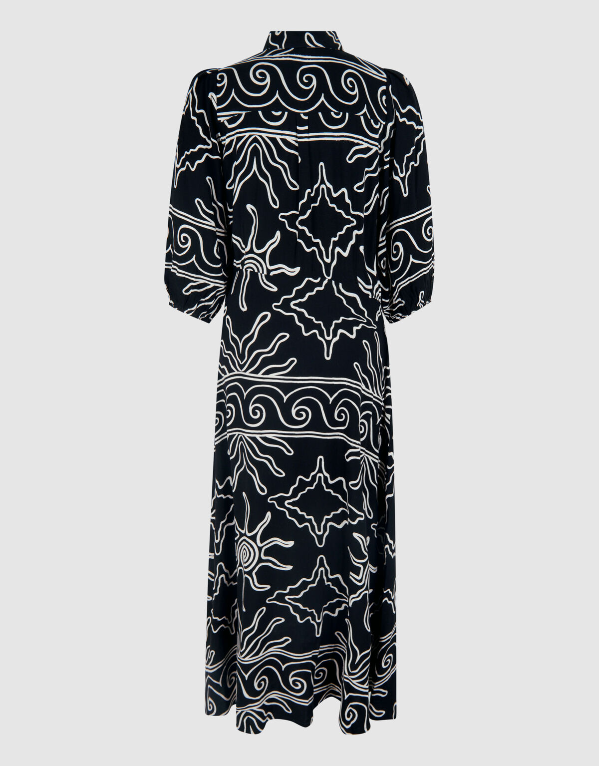 Printed Maxi Jurk Zwart SHOEBY WOMEN