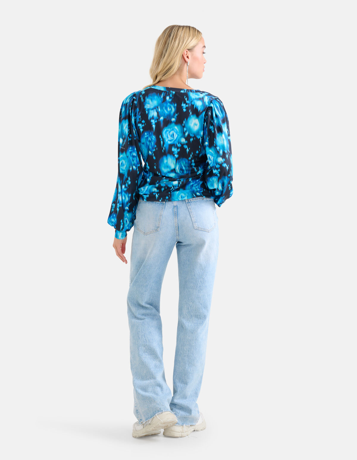 Rib Jersey Longsleeve Blauw SHOEBY WOMEN