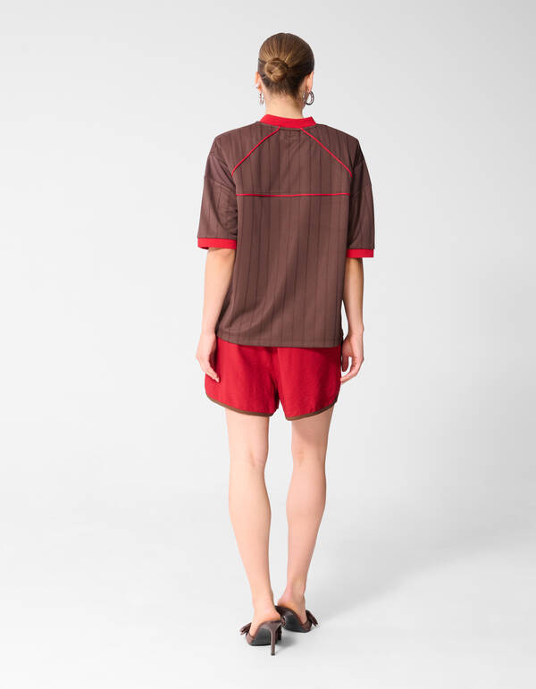 Baseball Strass T-shirt Bruin SHOEBY WOMEN