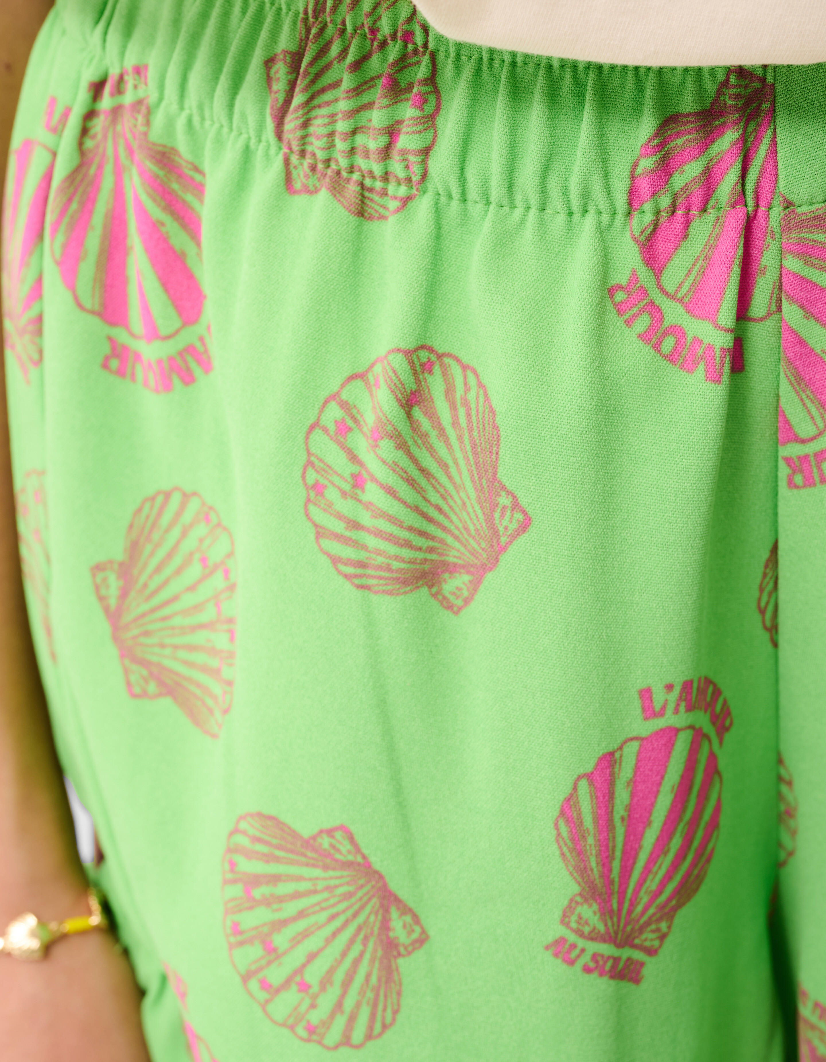 Schelp Short Groen SHOEBY GIRLS