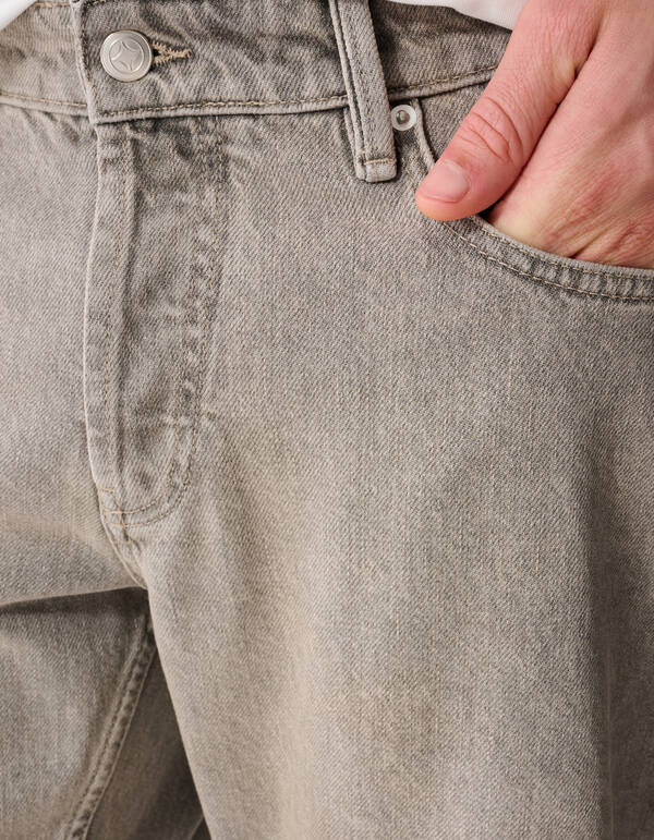 Modern Straight Fit Jeans Zand L32 SHOEBY MEN