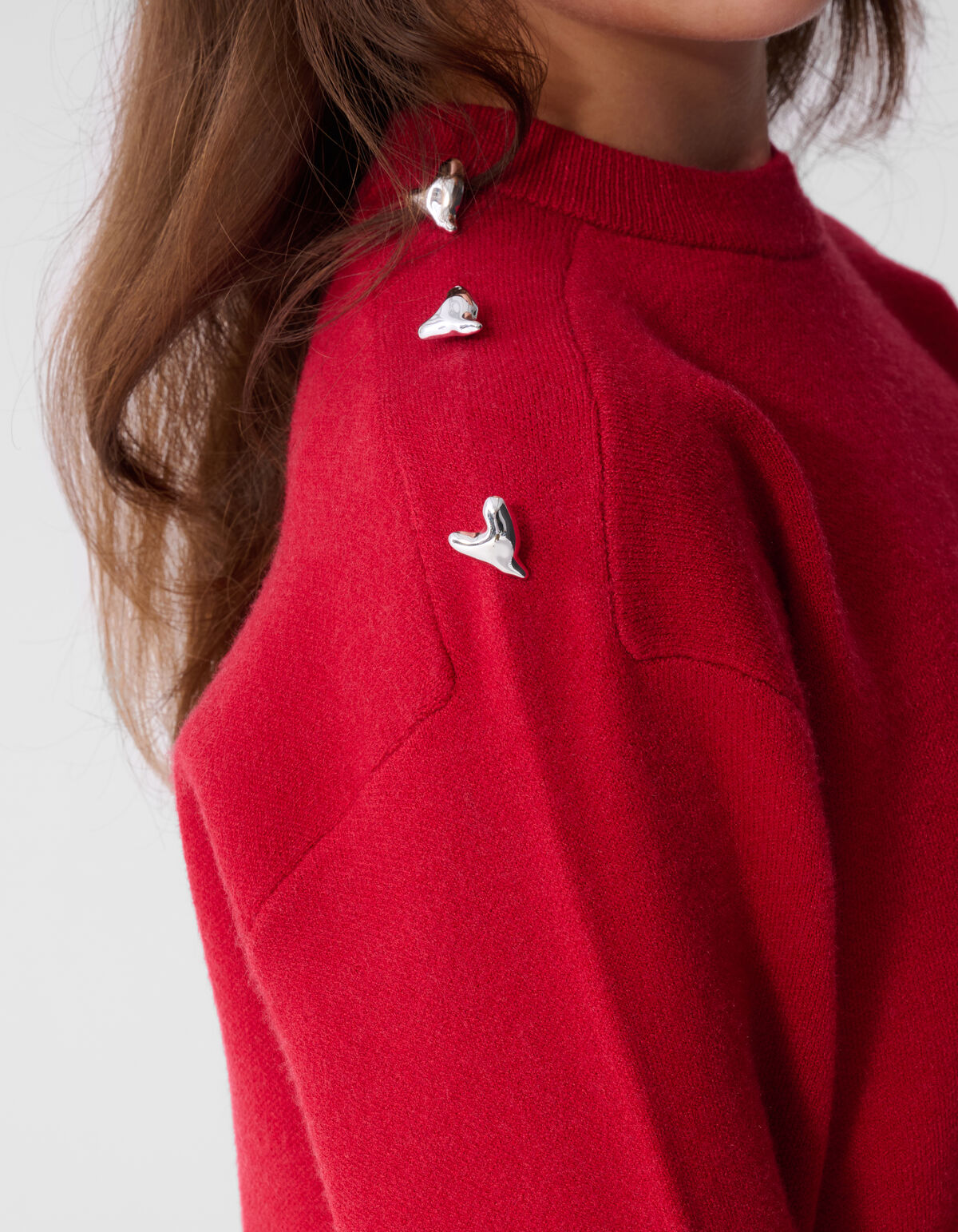 Fancy Button Trui Rood SHOEBY GIRLS