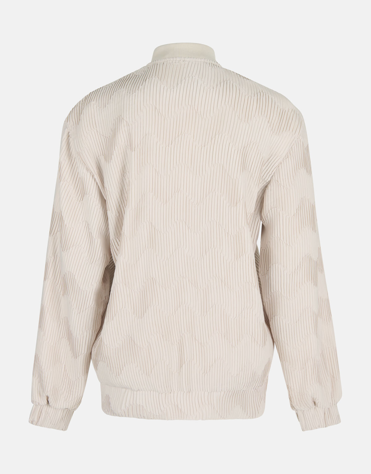 Satijnen Plisse Bomberjack Gebroken Wit SHOEBY WOMEN