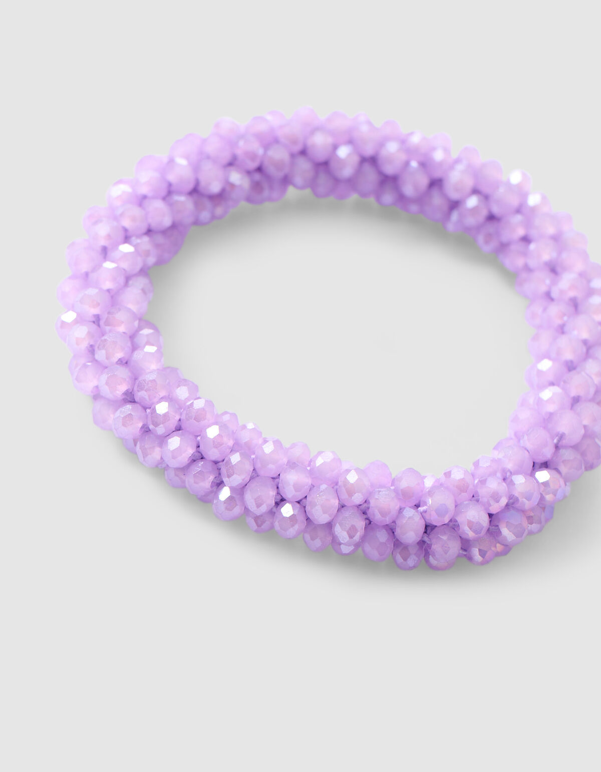 Beaded Haarelastiek Paars SHOEBY ACCESSOIRES