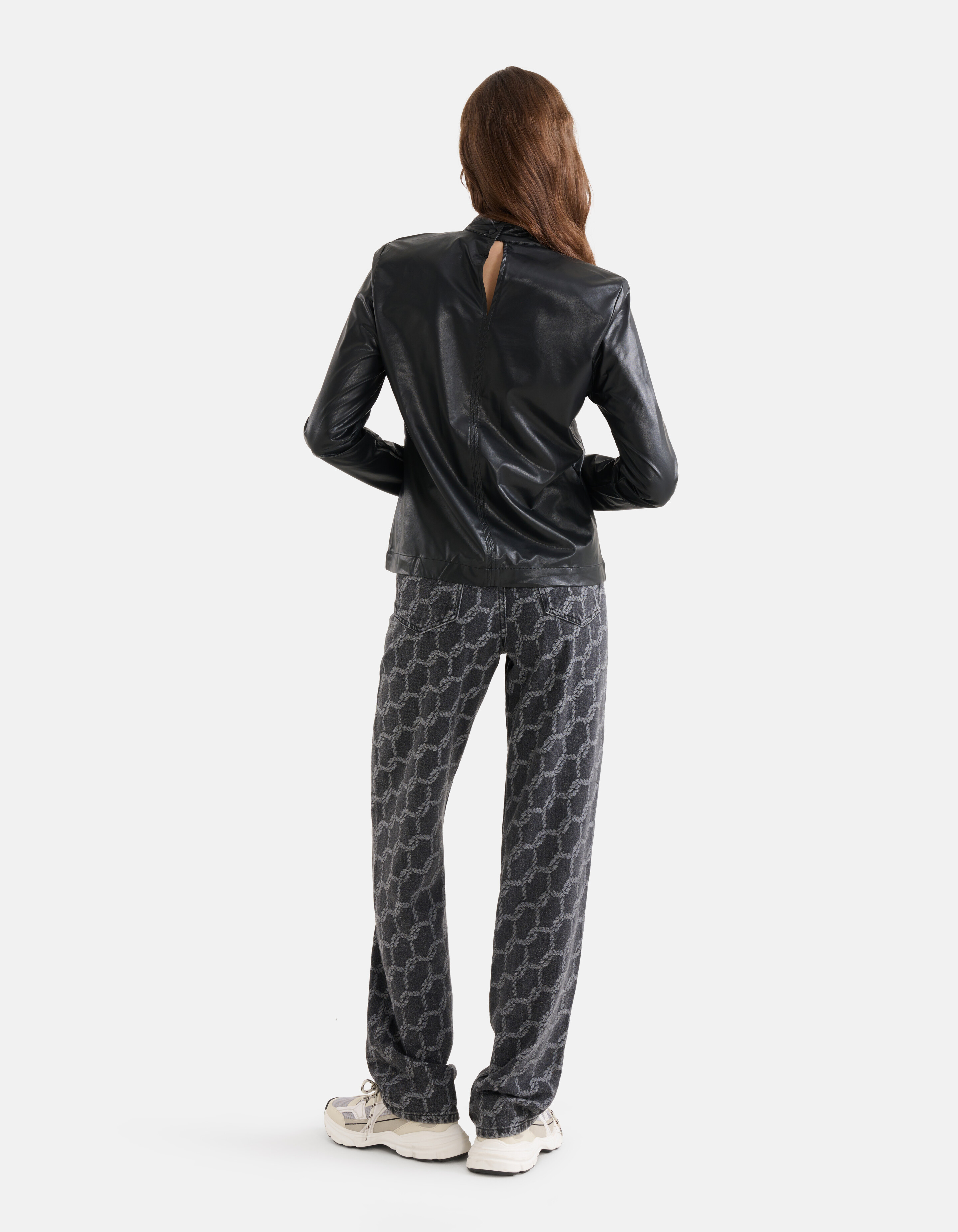 Vegan Leren Top Zwart SHOEBY WOMEN