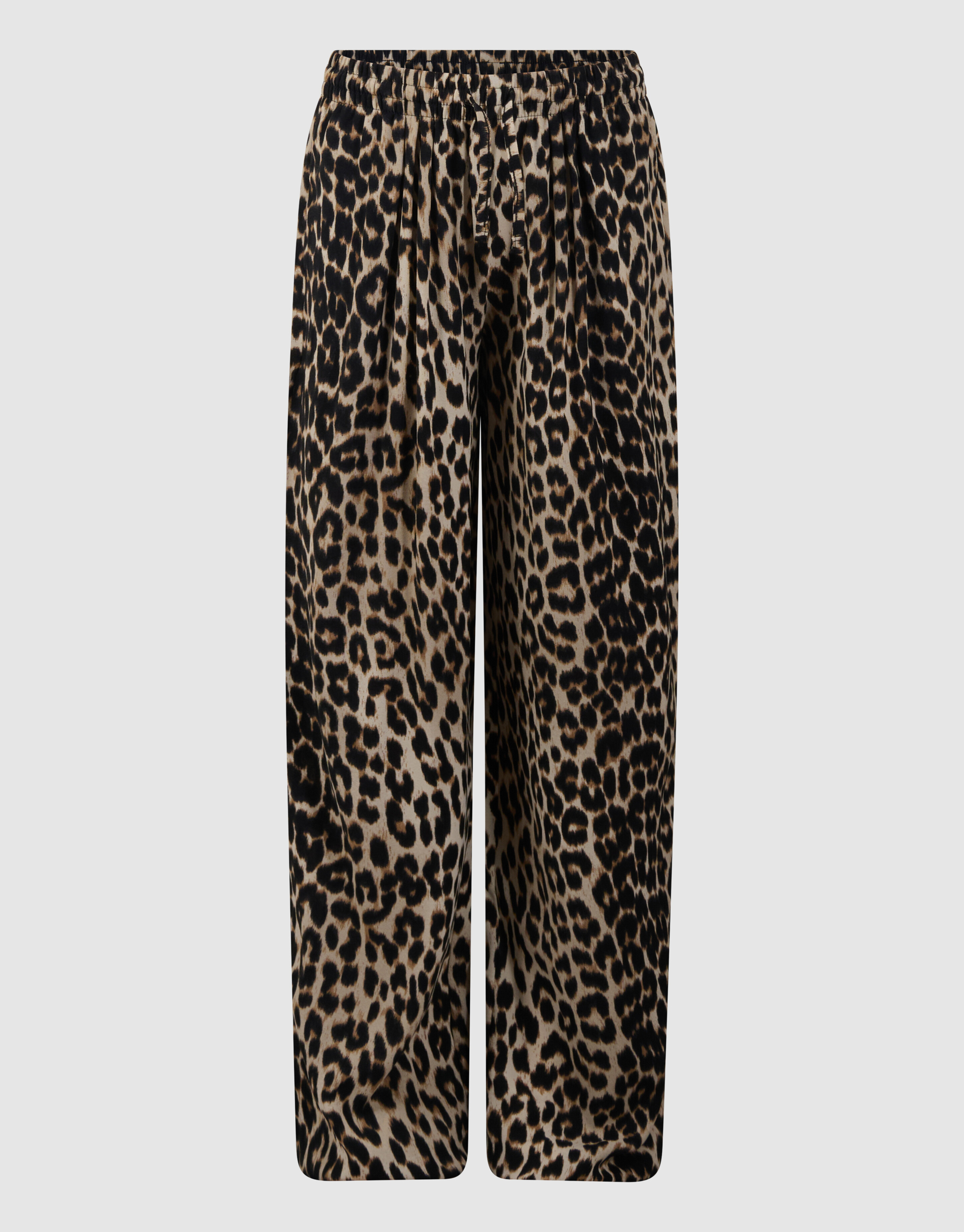 Twist Leopard Wide leg Broek Bruin SHOEBY GIRLS