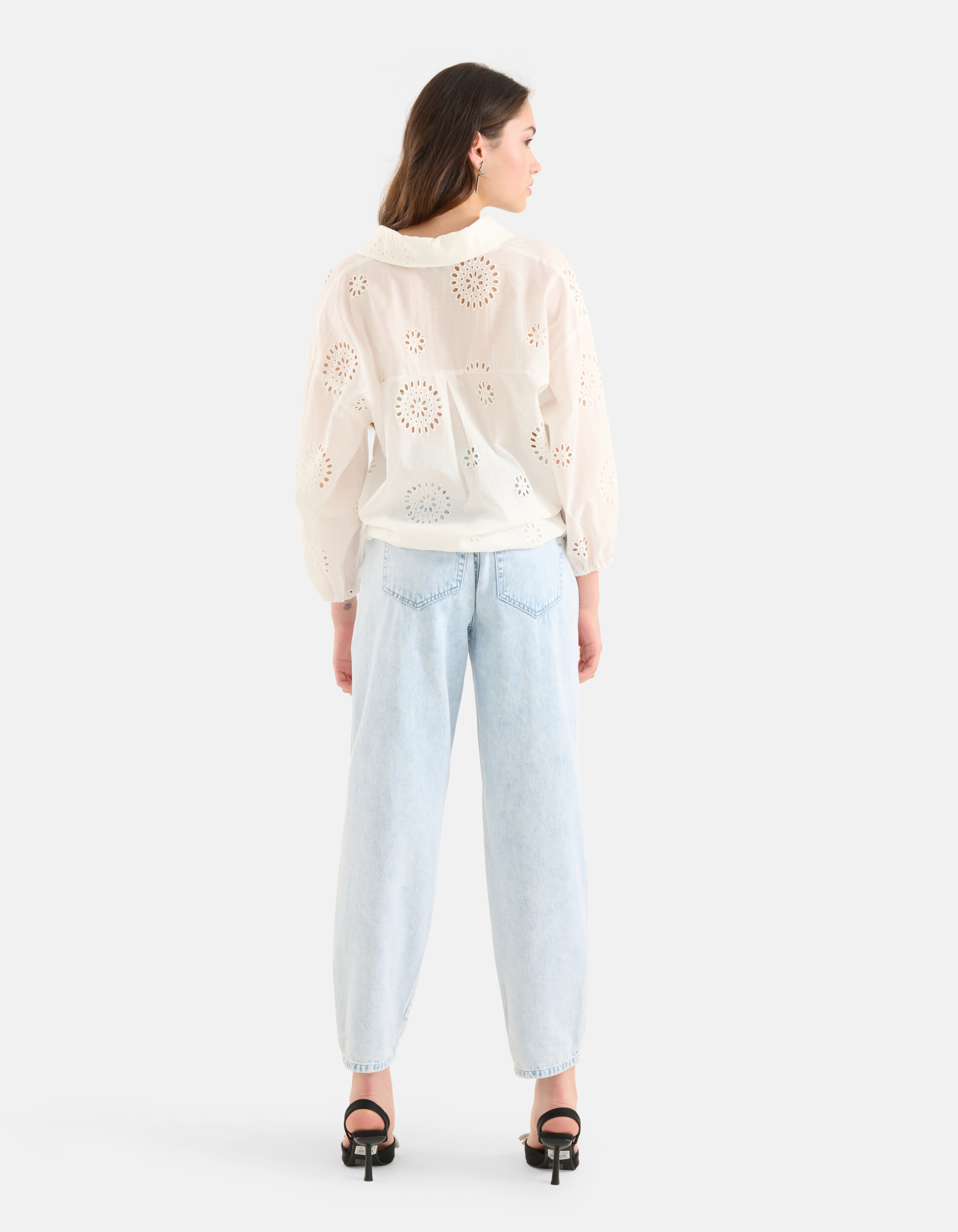 Broderie Blouse Wit SHOEBY WOMEN