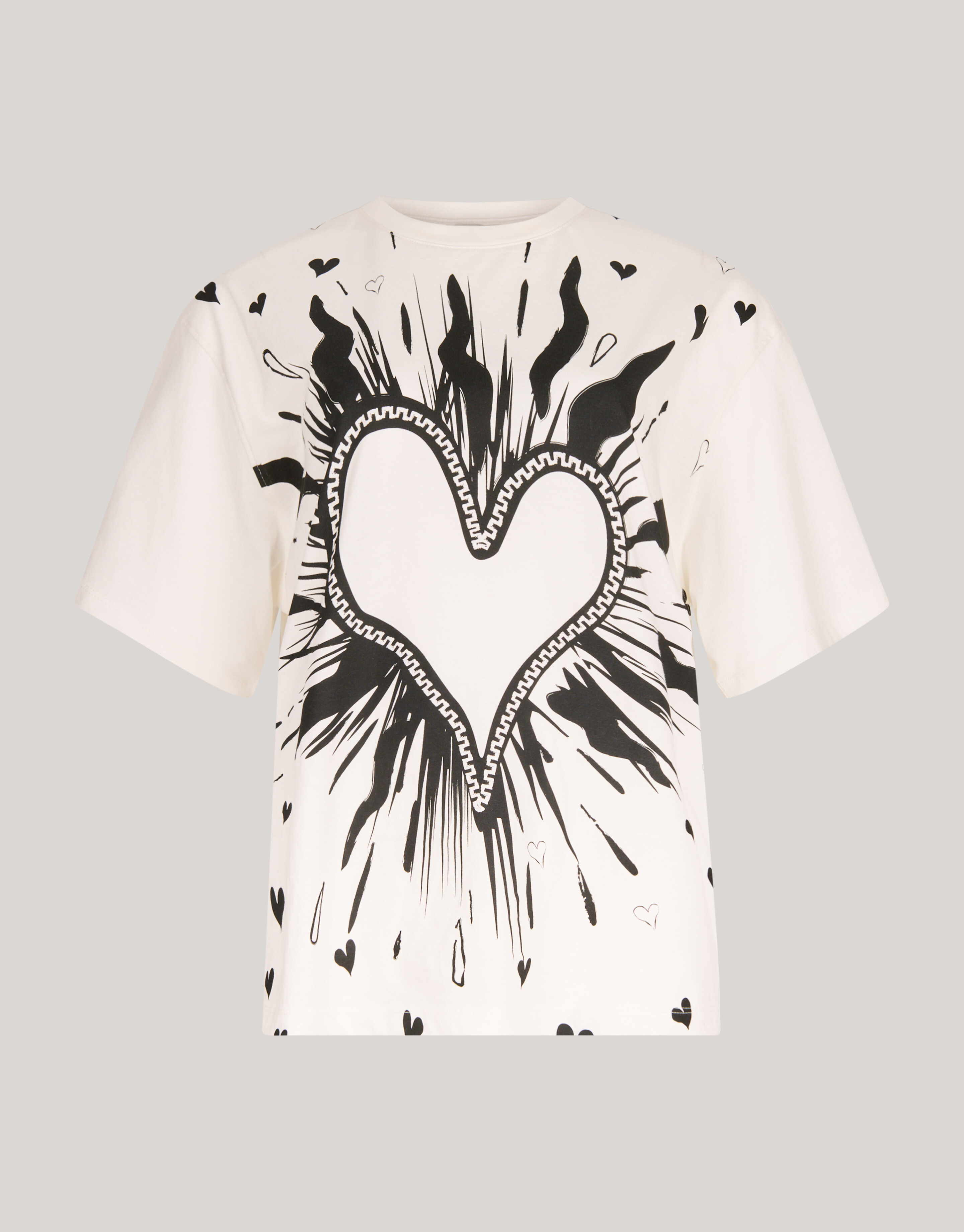 Artwork T-shirt Gebroken Wit SHOEBY WOMEN