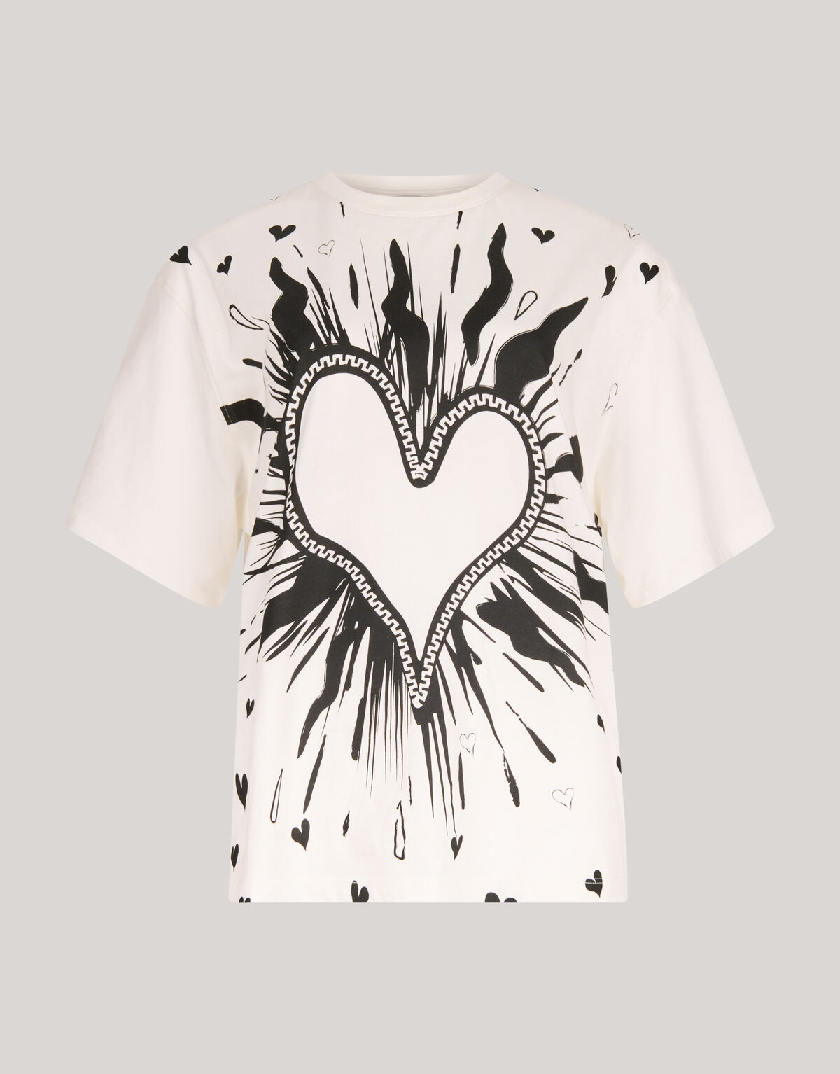 Artwork T-shirt Gebroken Wit SHOEBY WOMEN