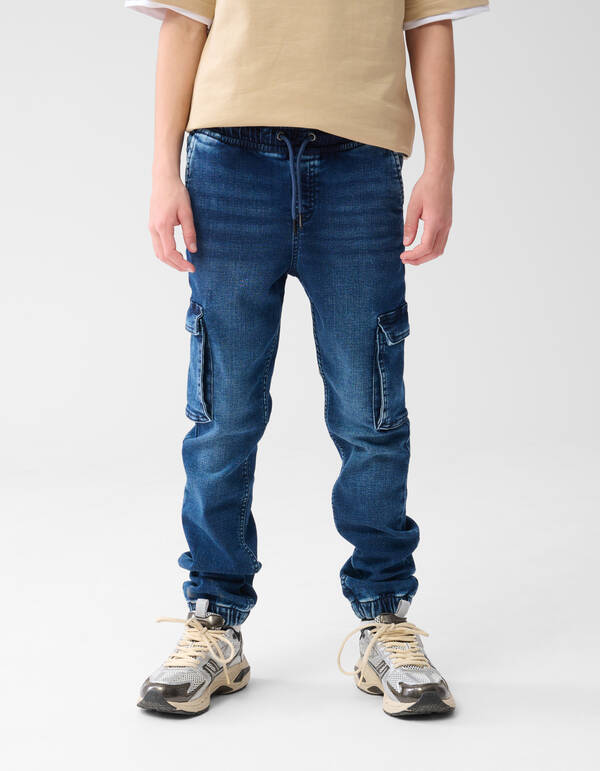Cargo Jog Jeans Donkerblauw SHOEBY BOYS